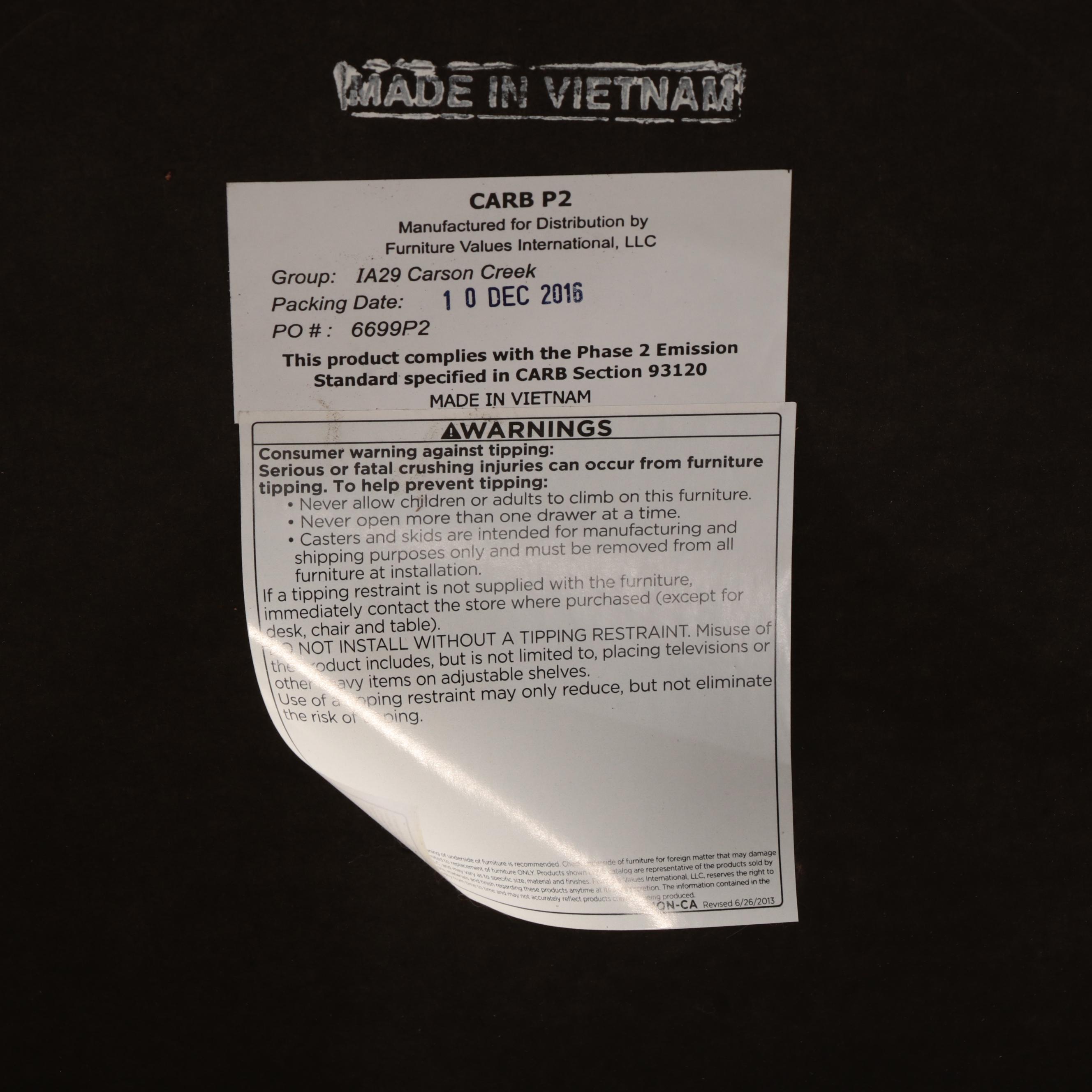 Contemporary Cherry Finish Desk with Hutch, Filing Cabinet, and Side Table