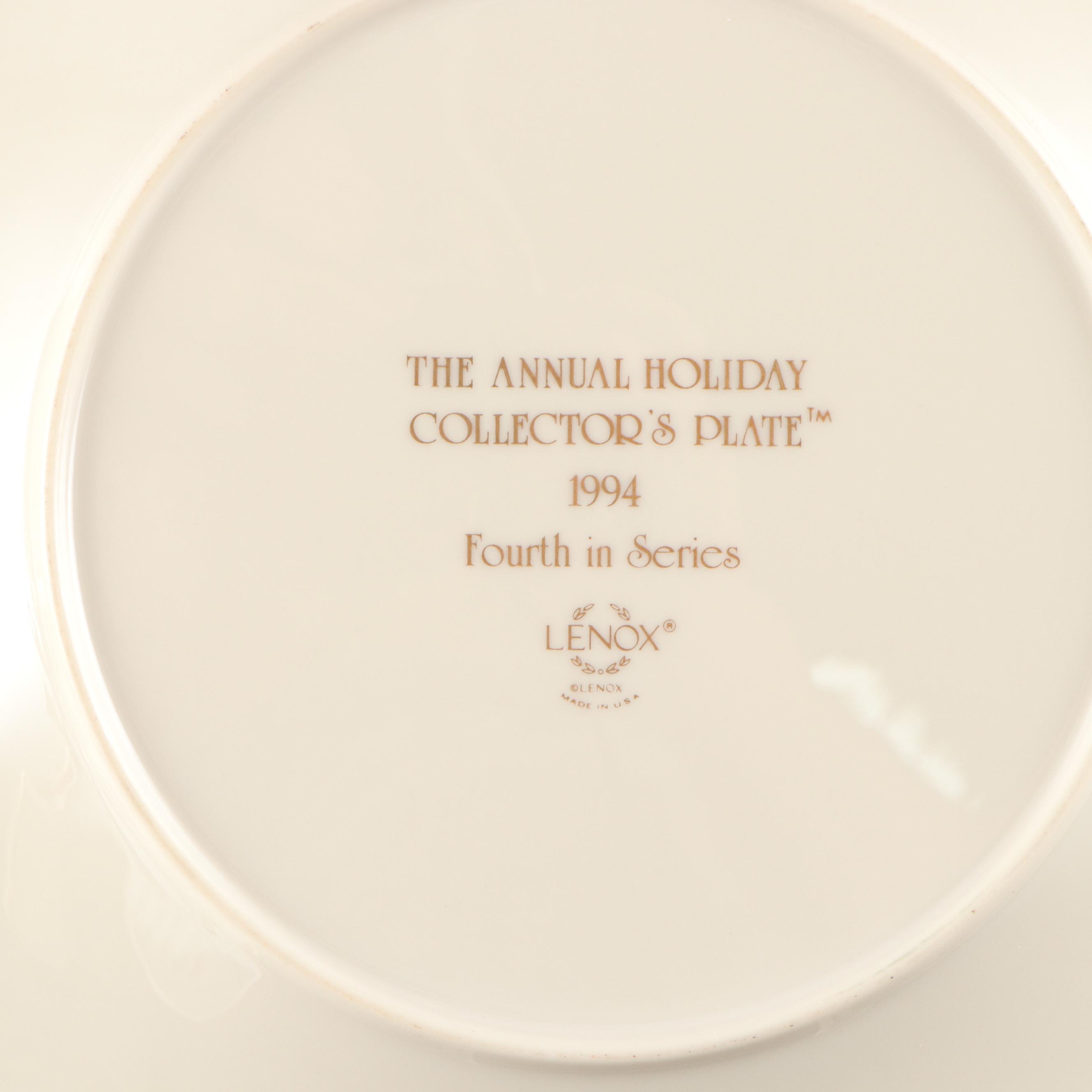 Lenox "Holiday" Porcelain Dessert Tray and Salad Plates with More