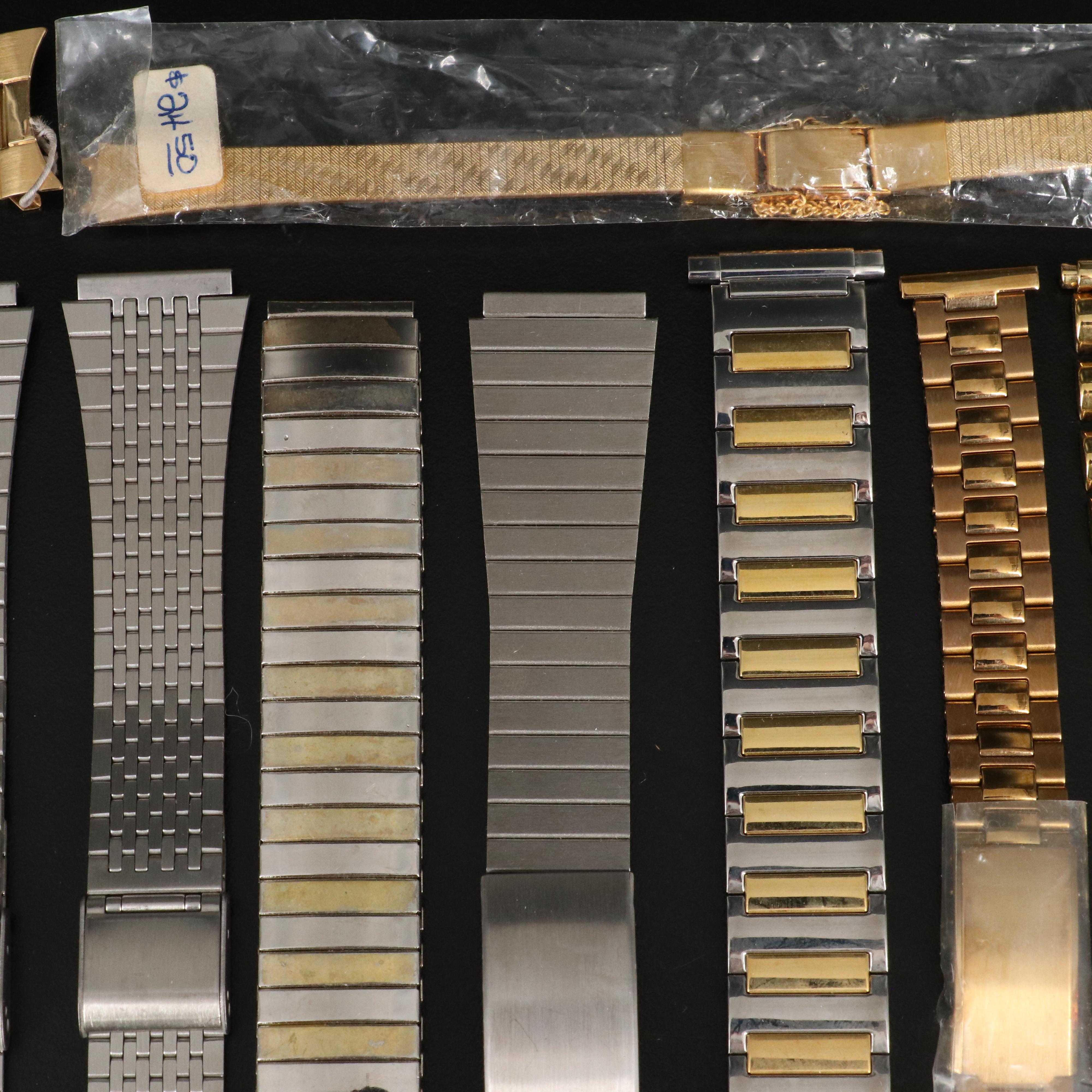 Collection of Watch Bands Featuring Kreisler, Seiko and Citizen