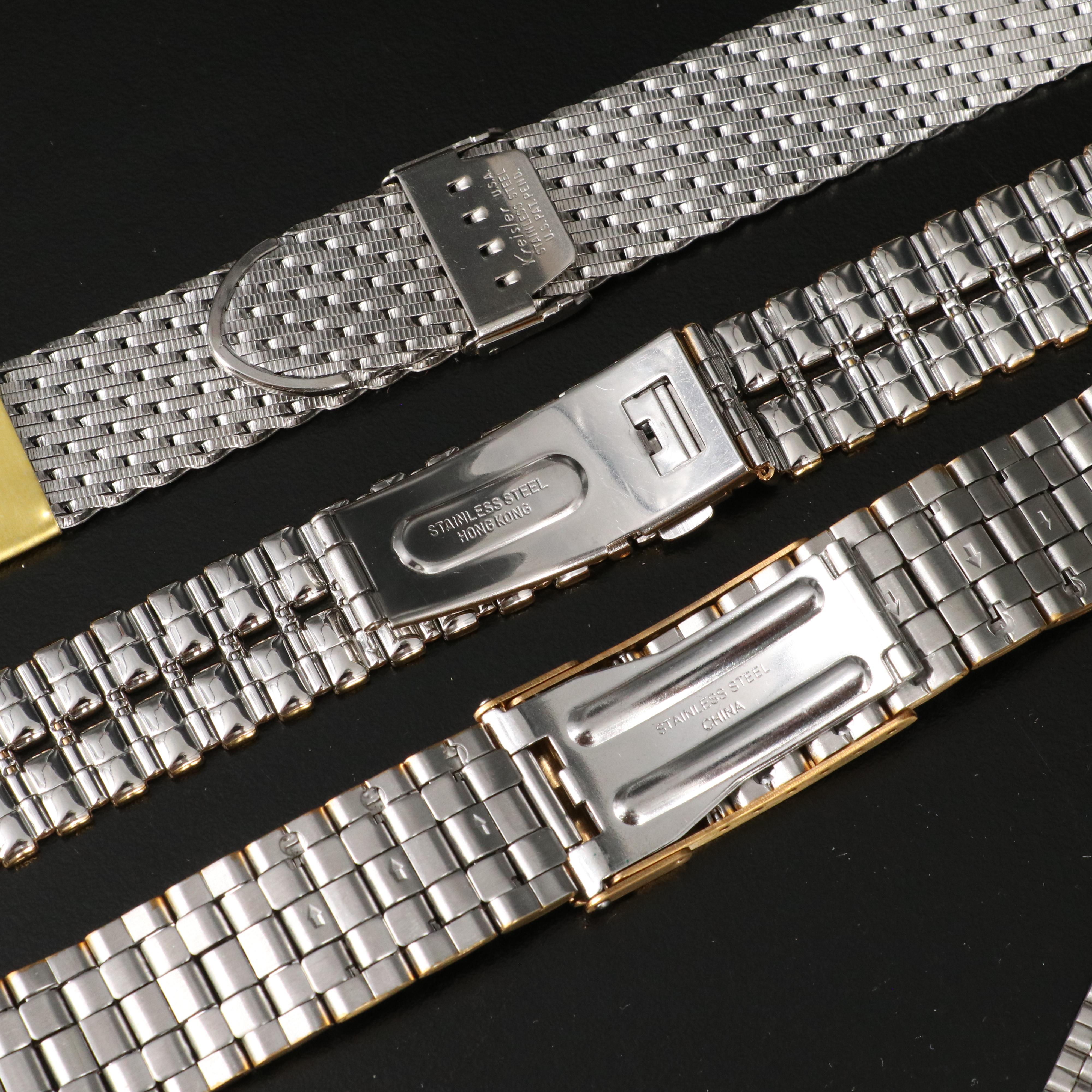 Collection of Watch Bands Featuring Kreisler, Seiko and Citizen
