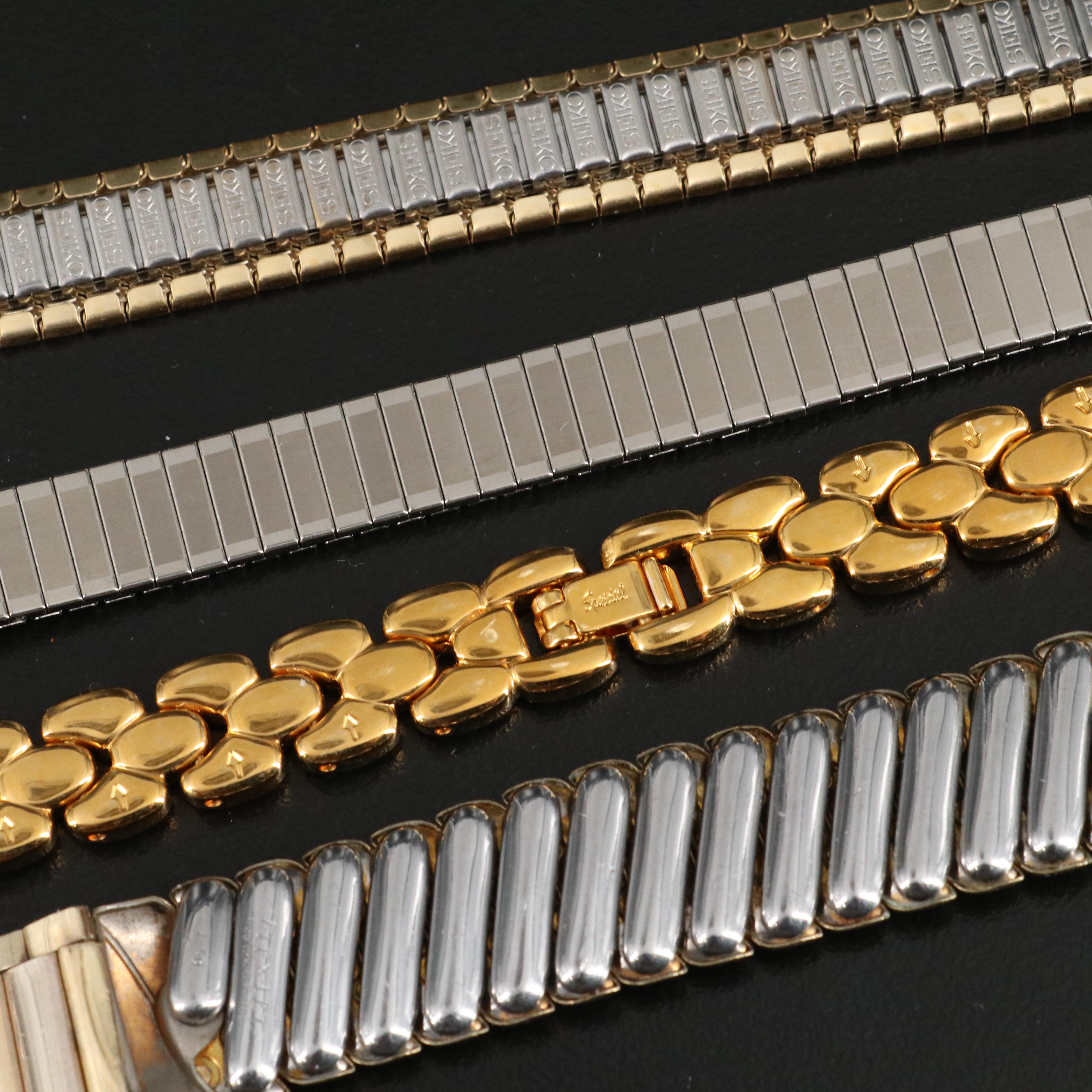 Collection of Watch Bands Featuring Kreisler, Seiko and Citizen