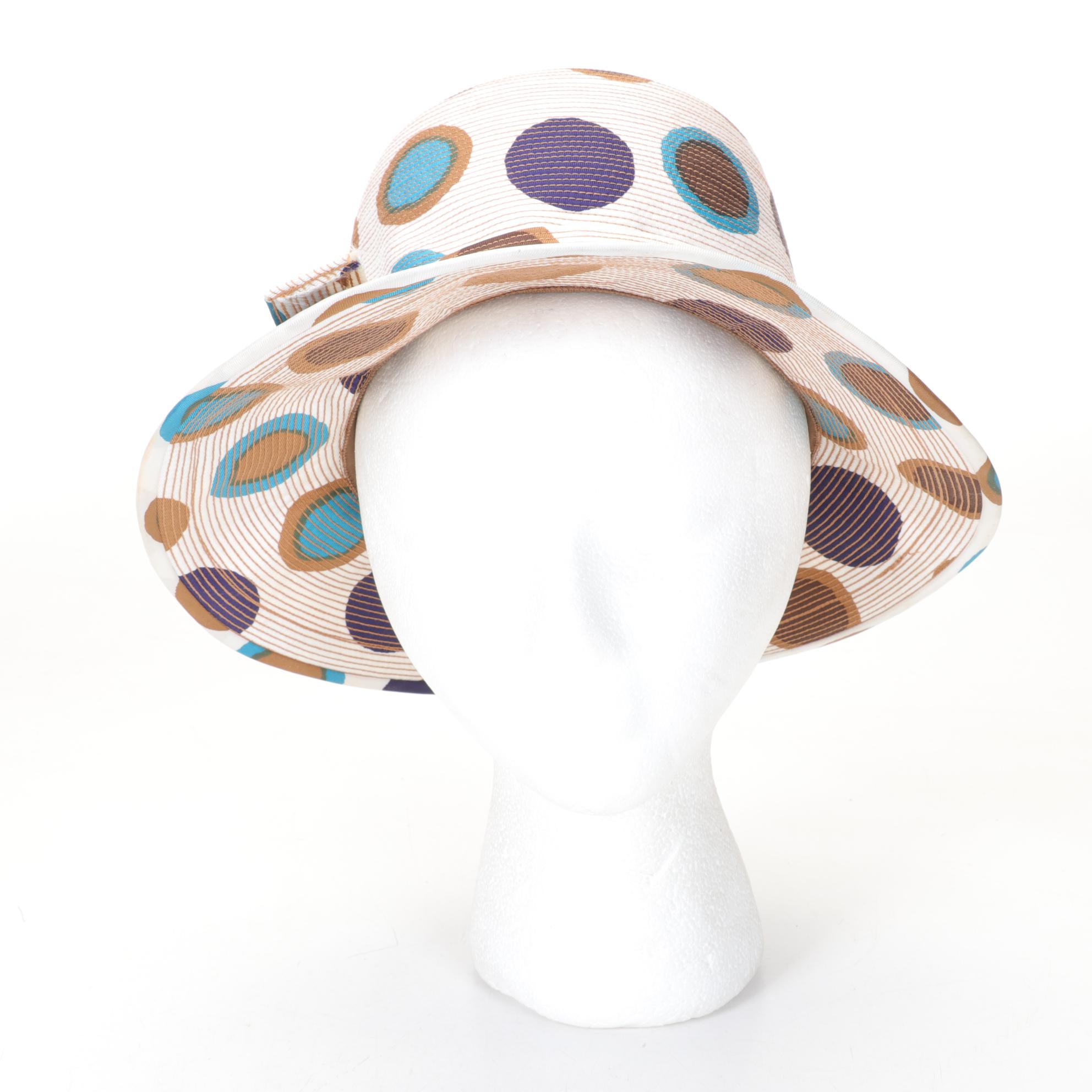 London Made Atelier Lucas Hat, Cream Beaded Purse, Polka Dot Beret, and Knit Hat
