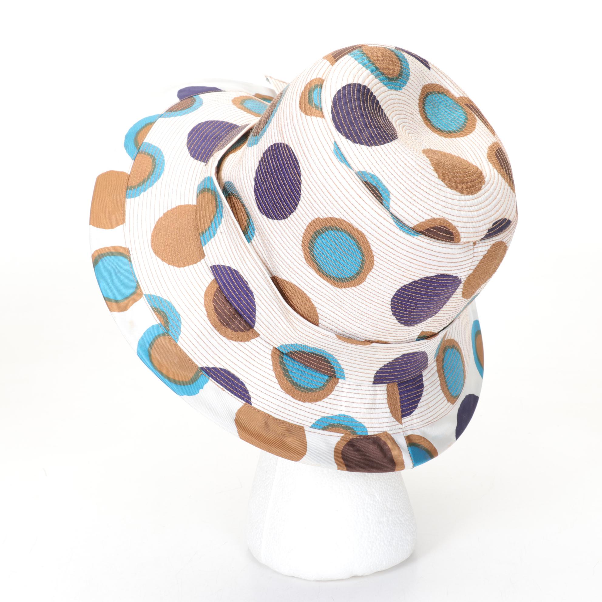 London Made Atelier Lucas Hat, Cream Beaded Purse, Polka Dot Beret, and Knit Hat