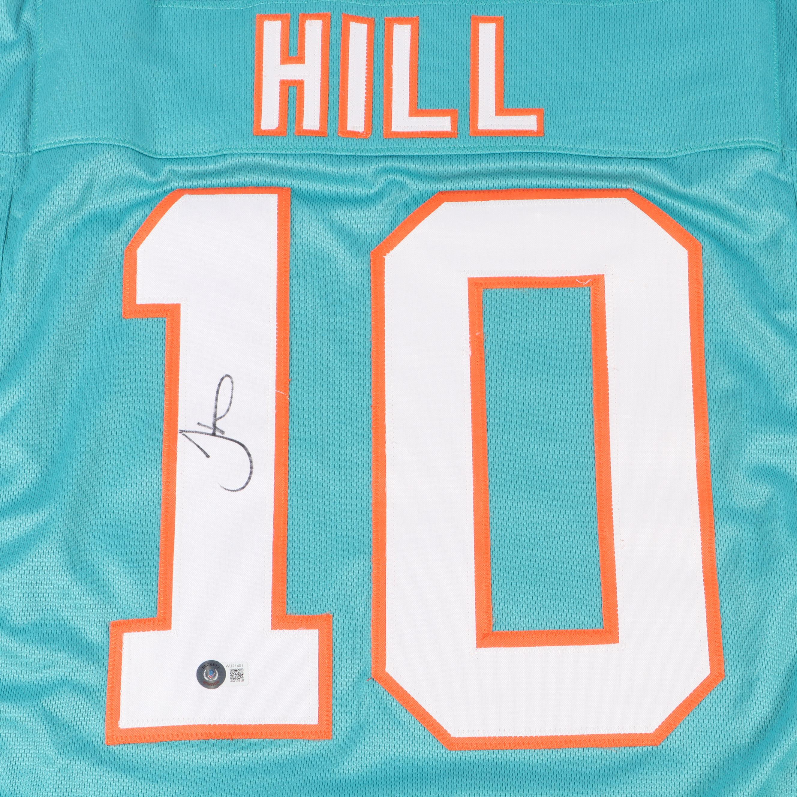 Tyreek Hill Signed Miami Dolphins Football Jersey