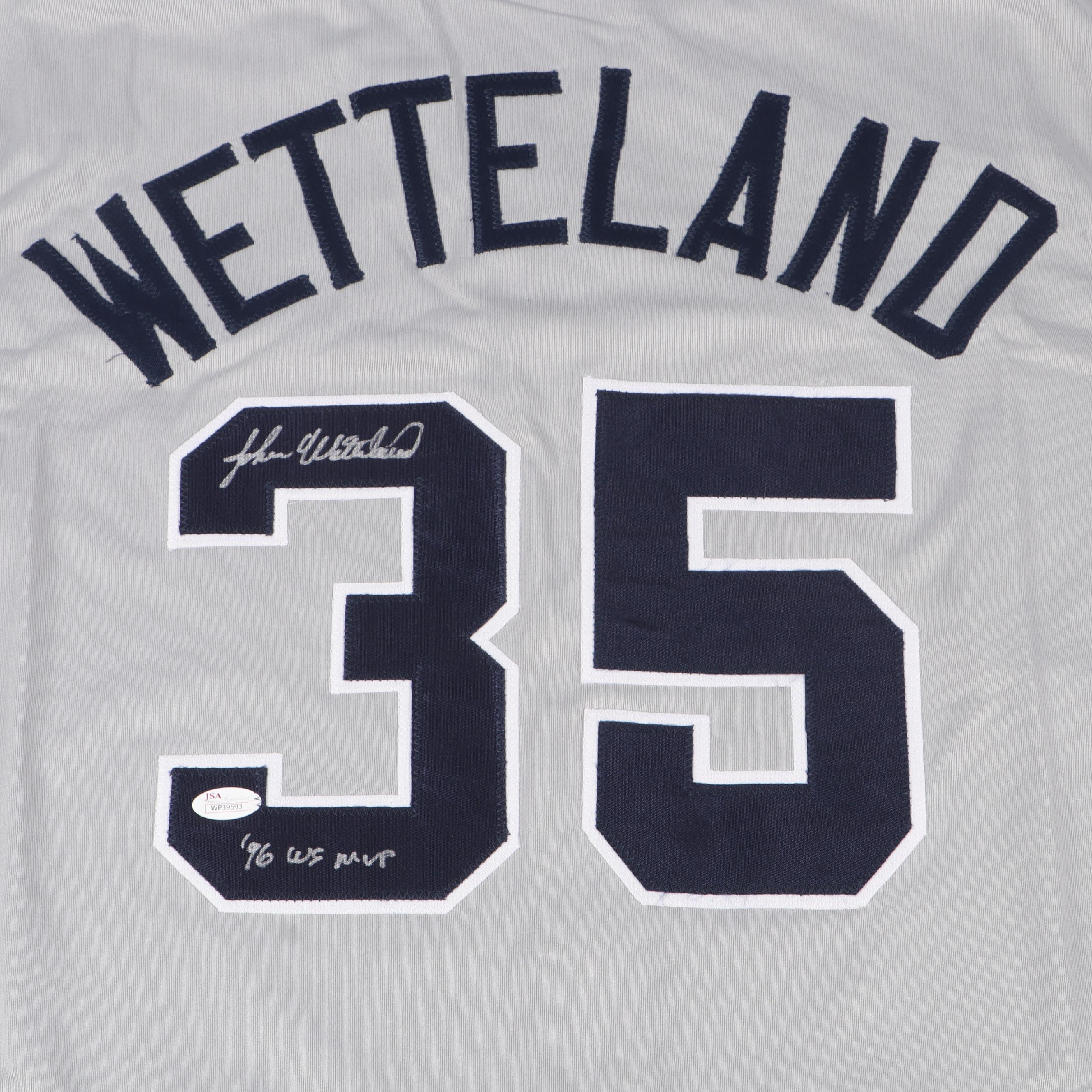 John Wetteland Signed “96 WS MVP” New York Yankees Baseball Jersey