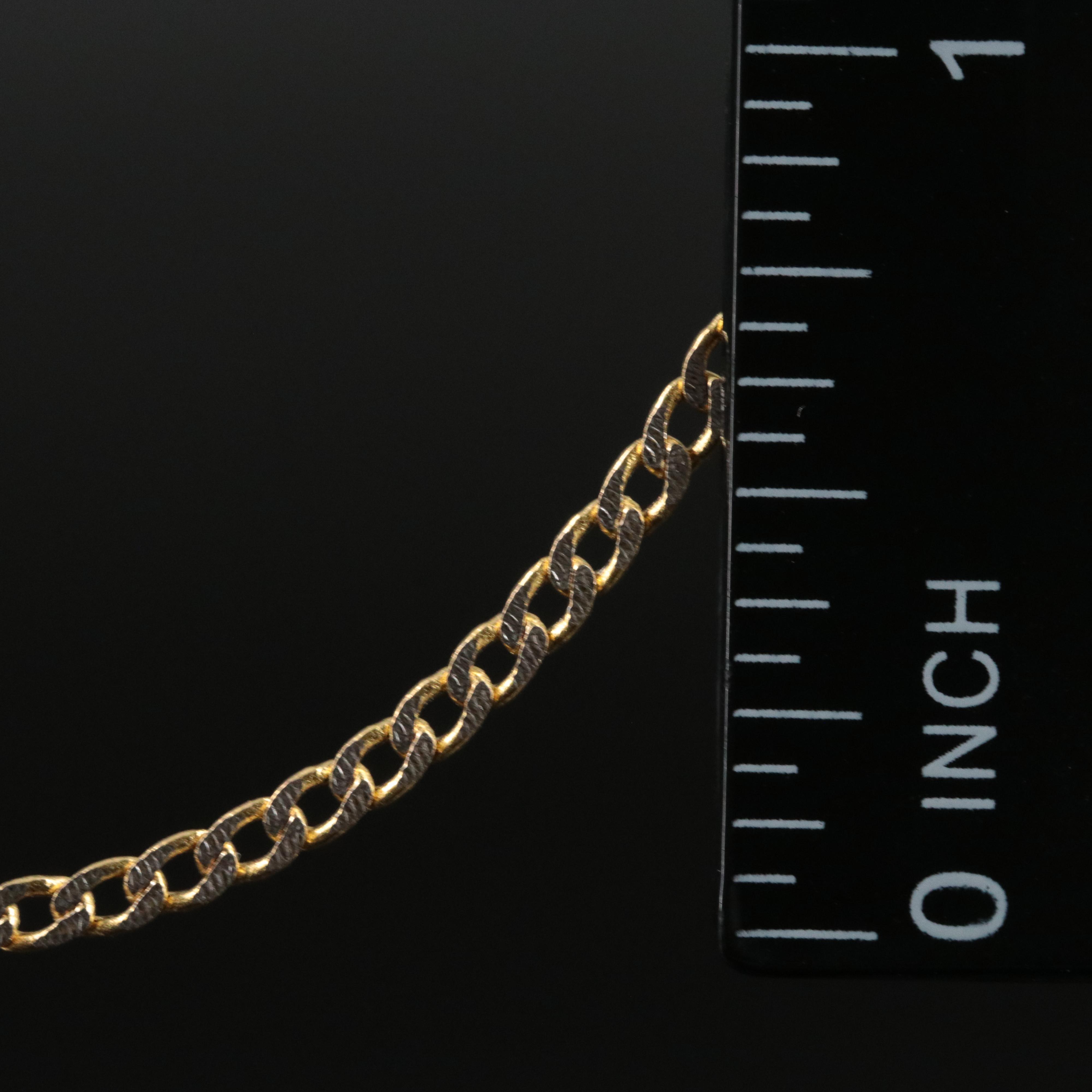 14K Two-Tone Curb Chain Necklace