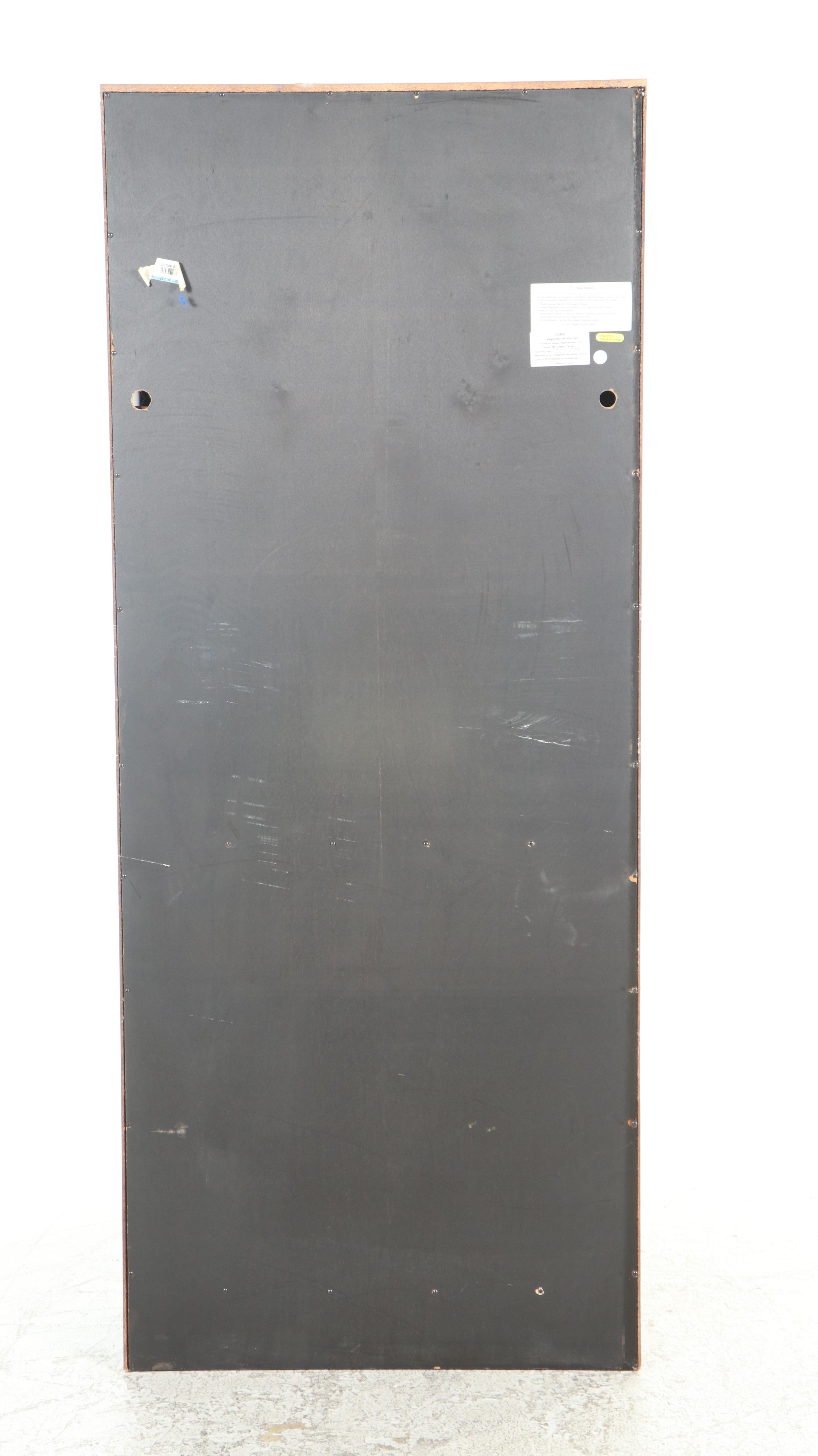 Shaker Style Walnut Finish Bookcase and Cabinet