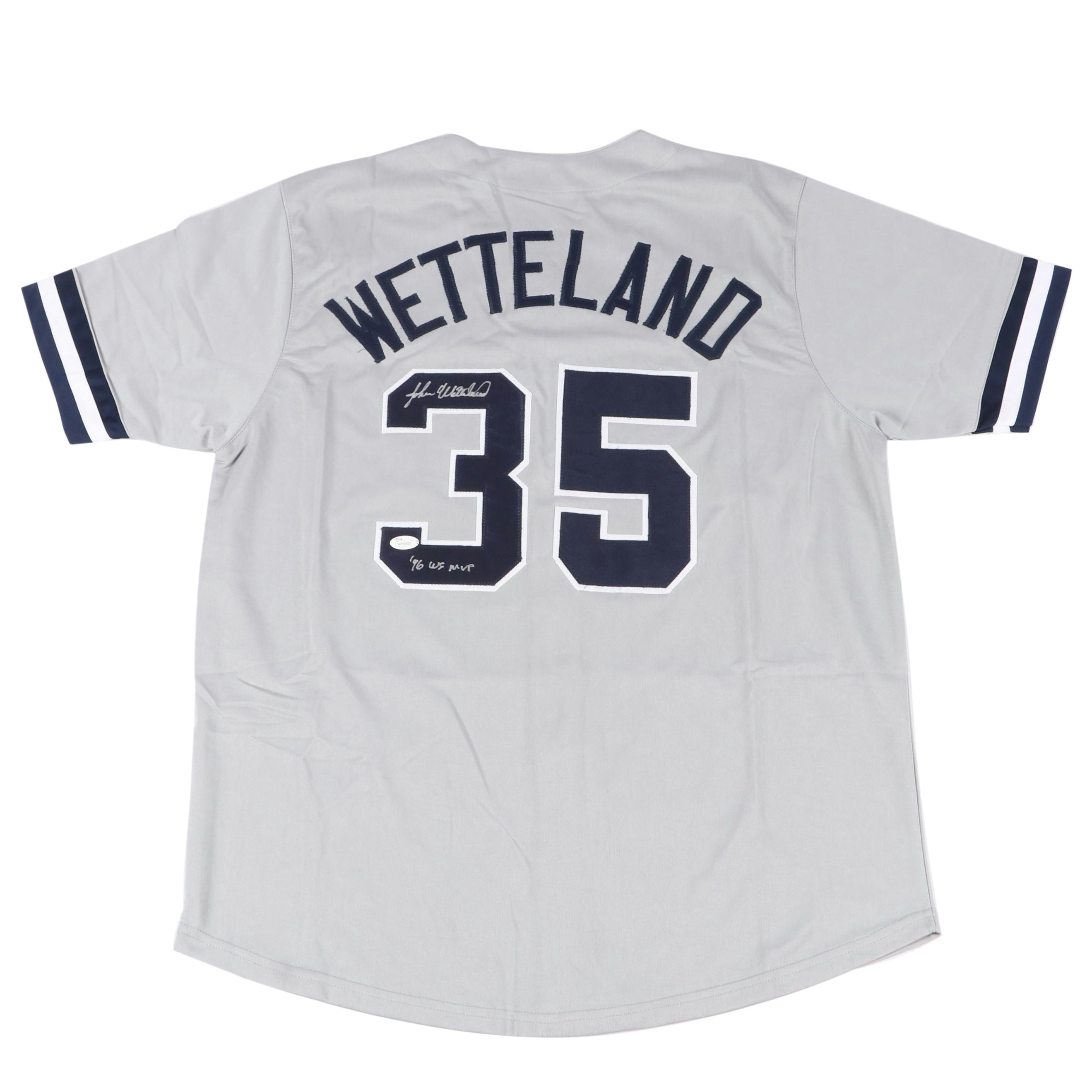 John Wetteland Signed “96 WS MVP” New York Yankees Baseball Jersey