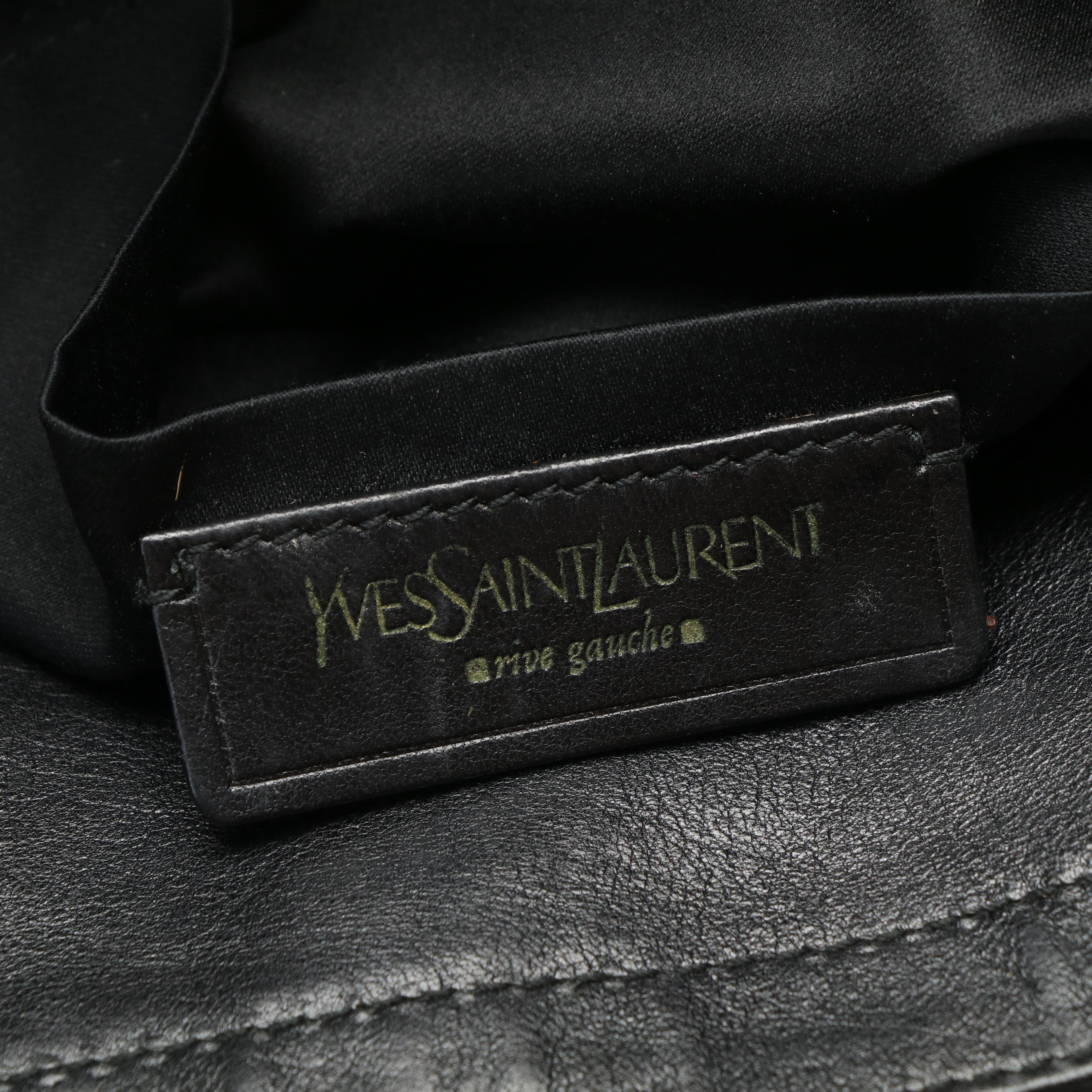 Yves Saint Laurent Leopard Print Downtown Tote in Pony Hair and Leather