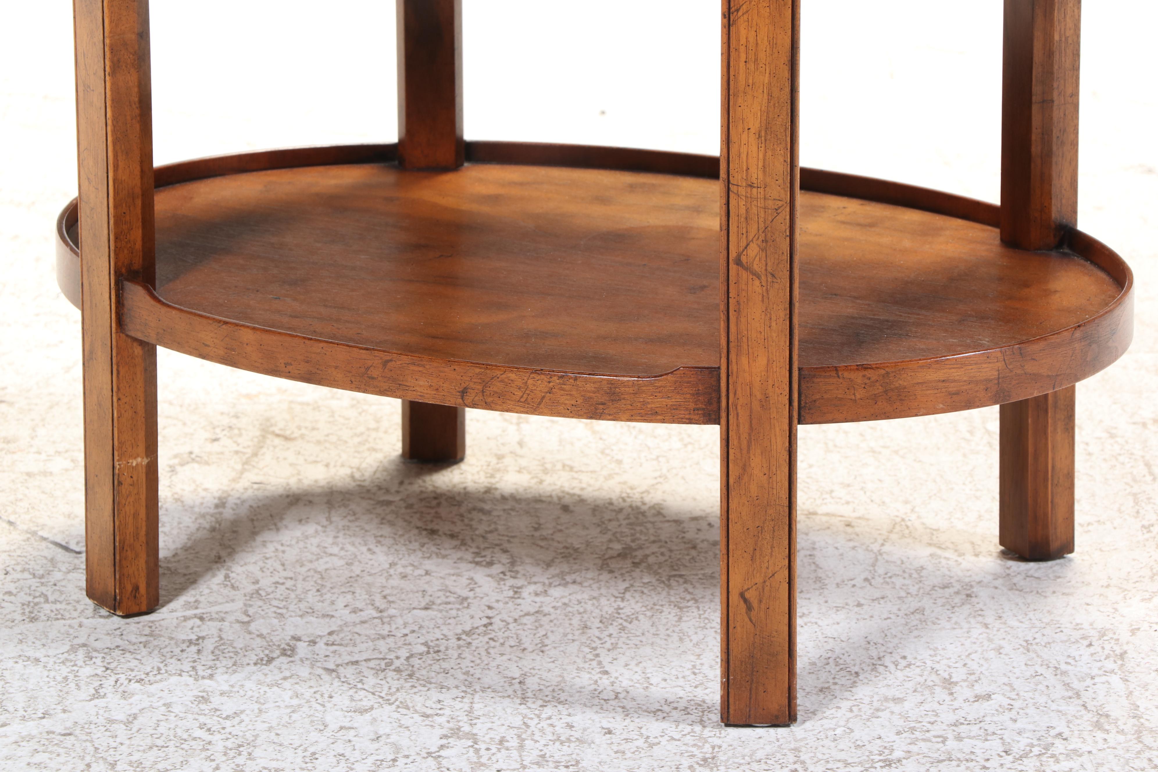 Milling Road Furniture by Baker Hardwood Two-Tiered Side Table