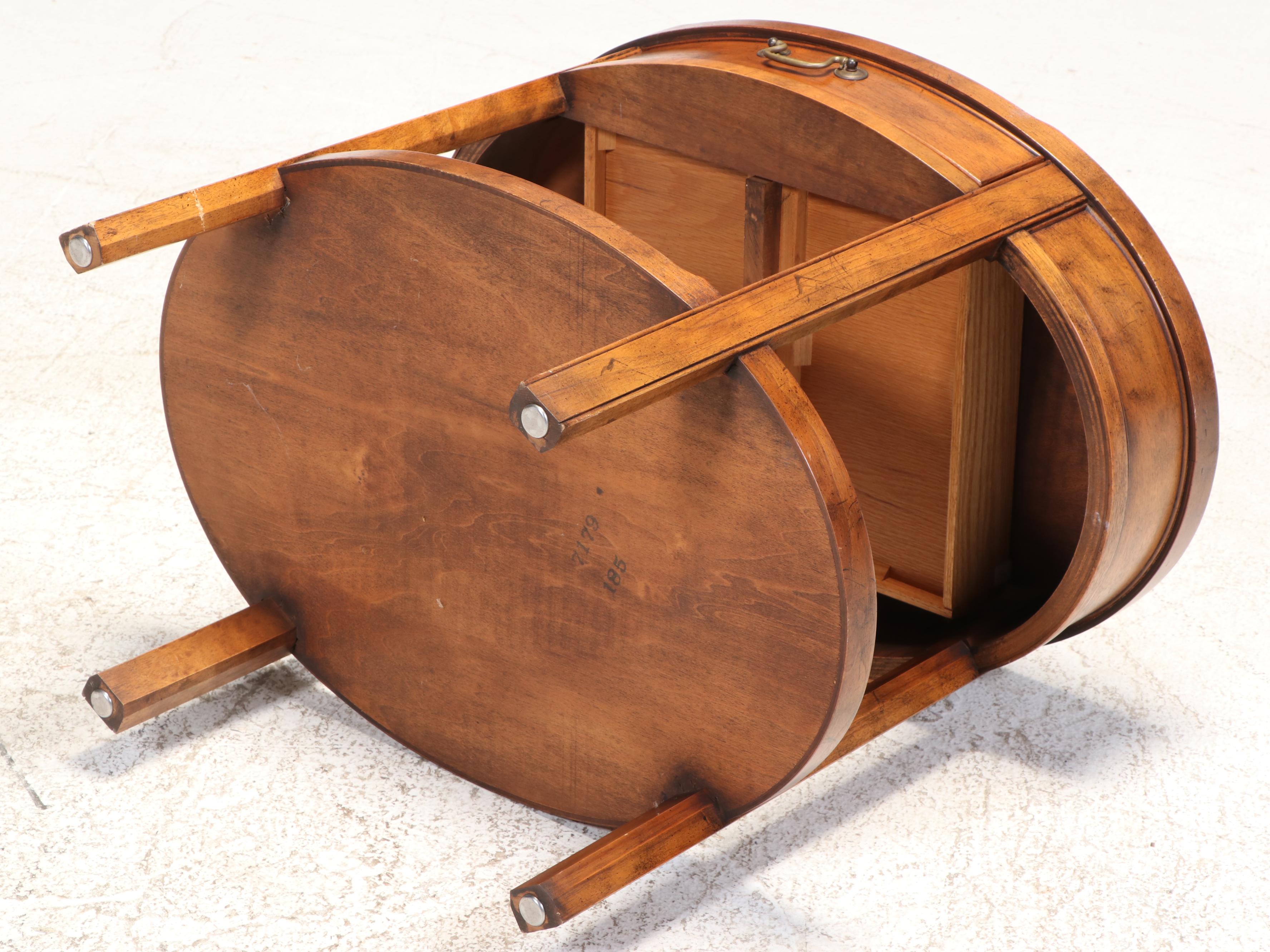 Milling Road Furniture by Baker Hardwood Two-Tiered Side Table