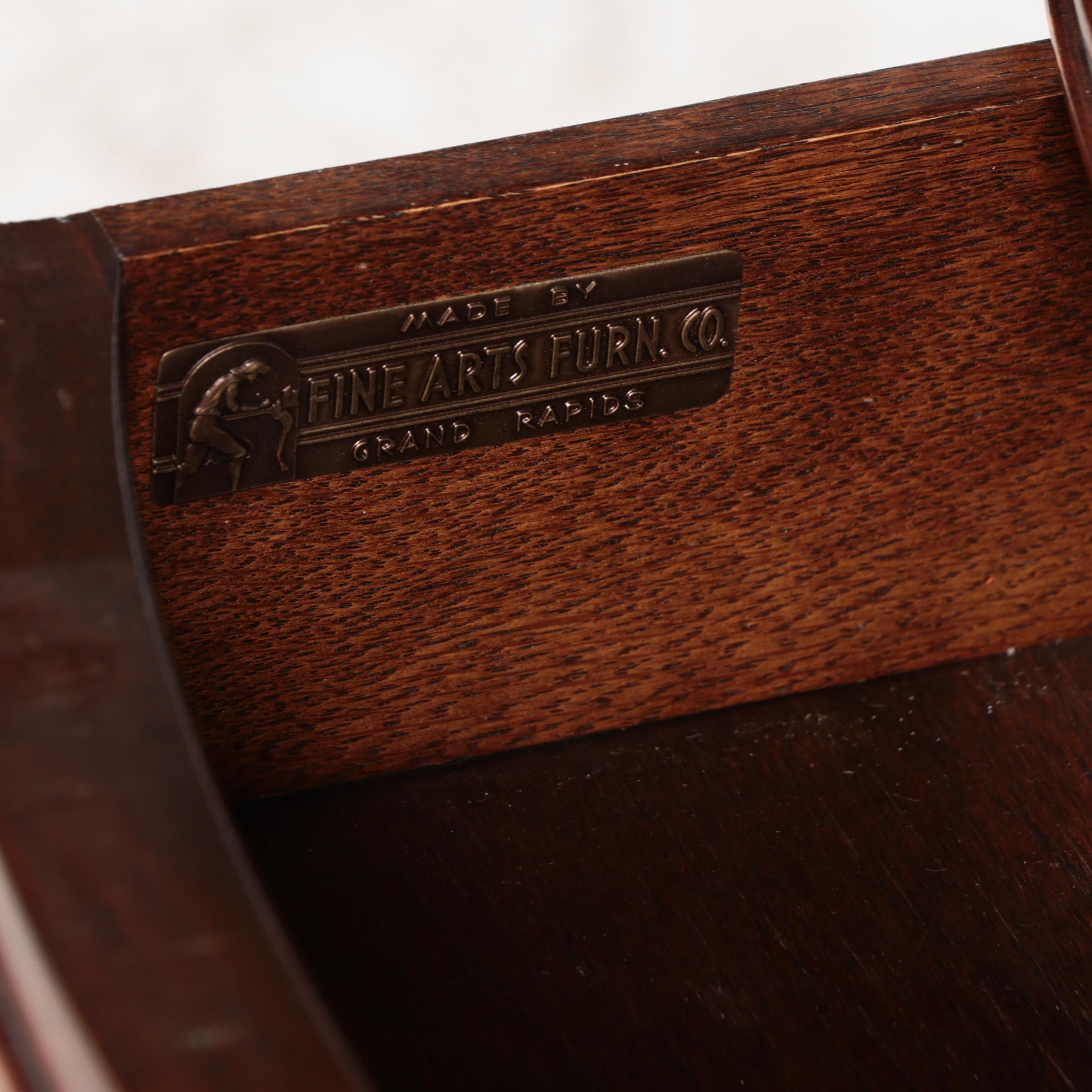 Fine Arts Furniture Co. Federal Style Mahogany Side Table