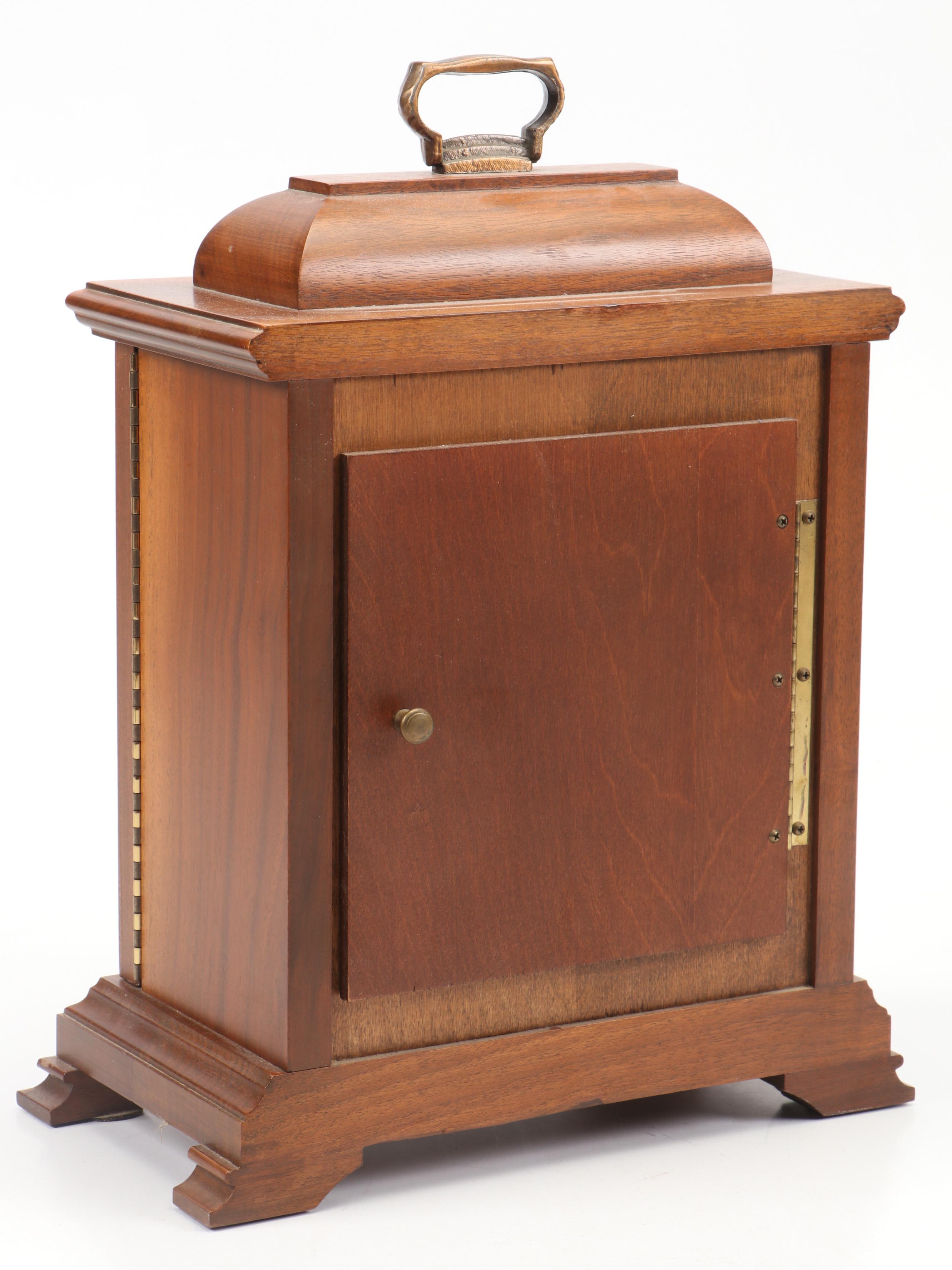 Hamilton "Whitehall" Walnut Mantel Clock, 1977