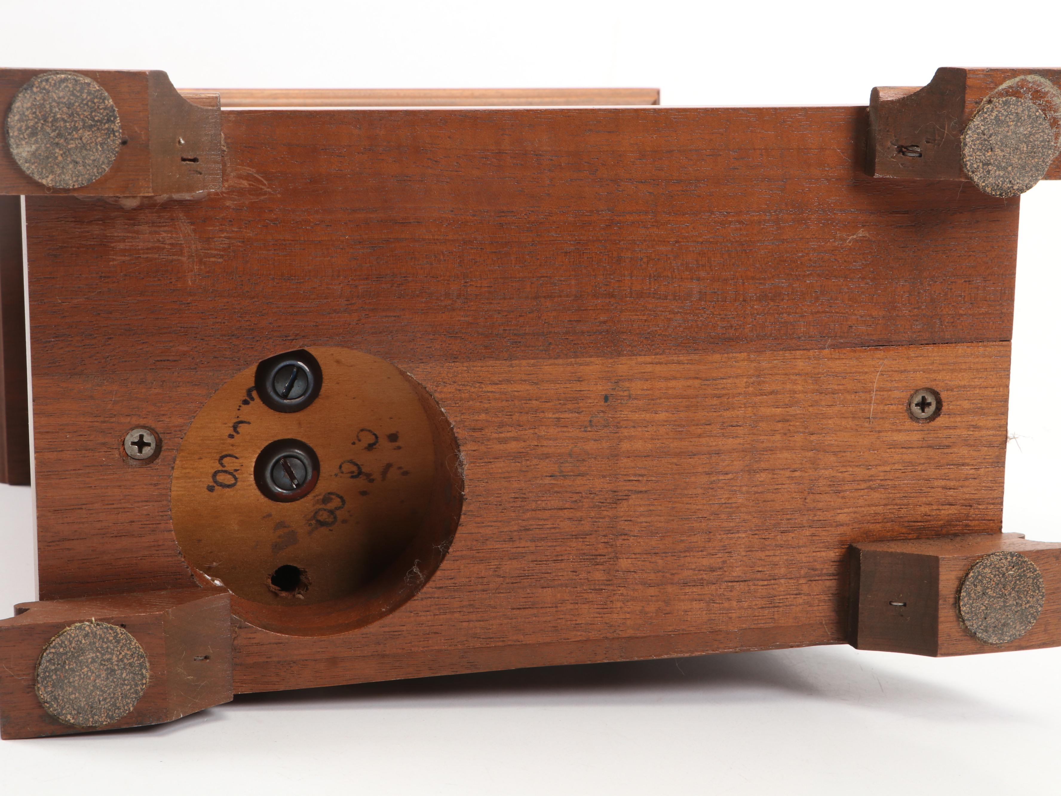 Hamilton "Whitehall" Walnut Mantel Clock, 1977