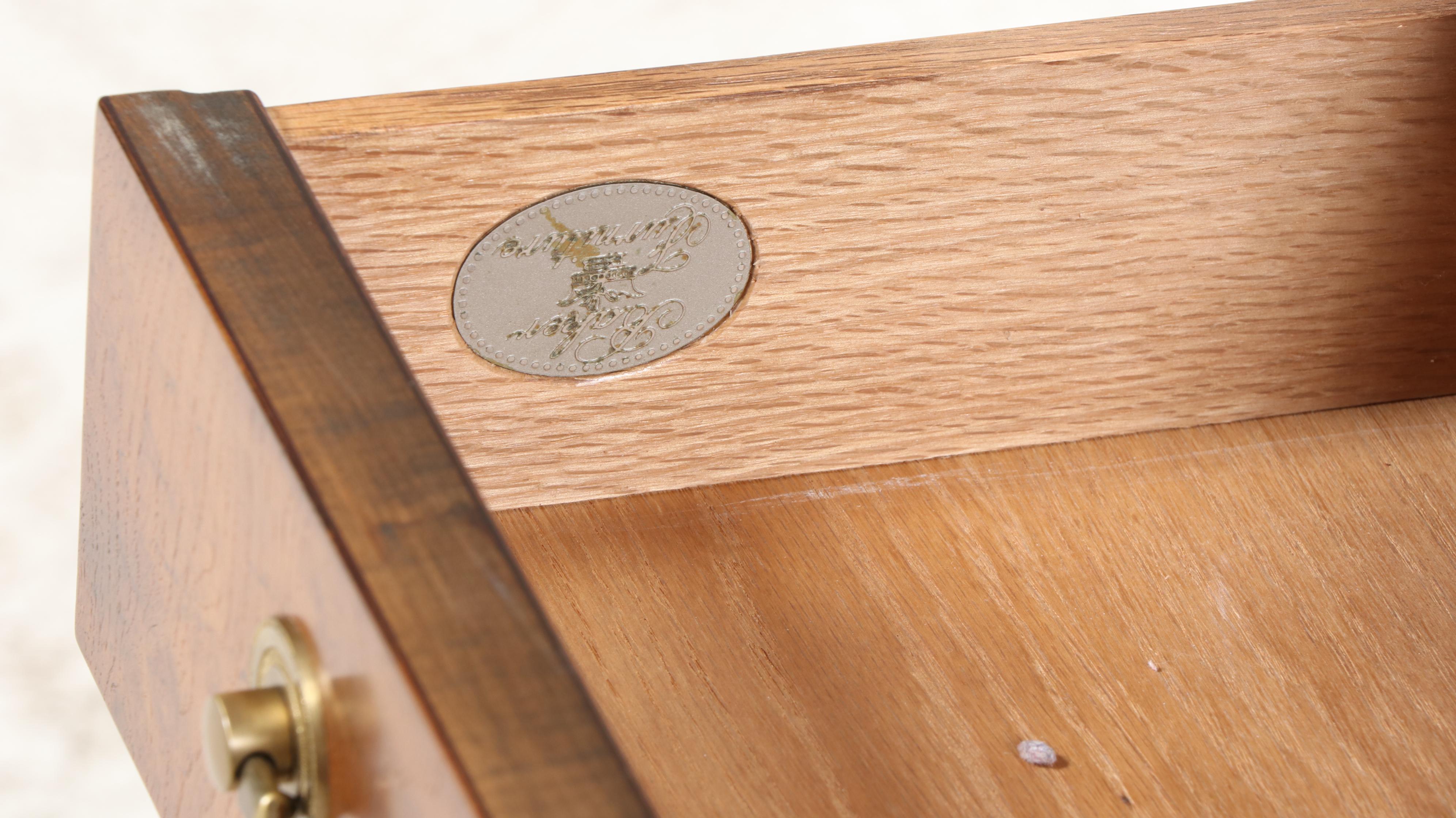 Baker Furniture Directoire Style Birdseye Maple Demilune Flip Top Games Table