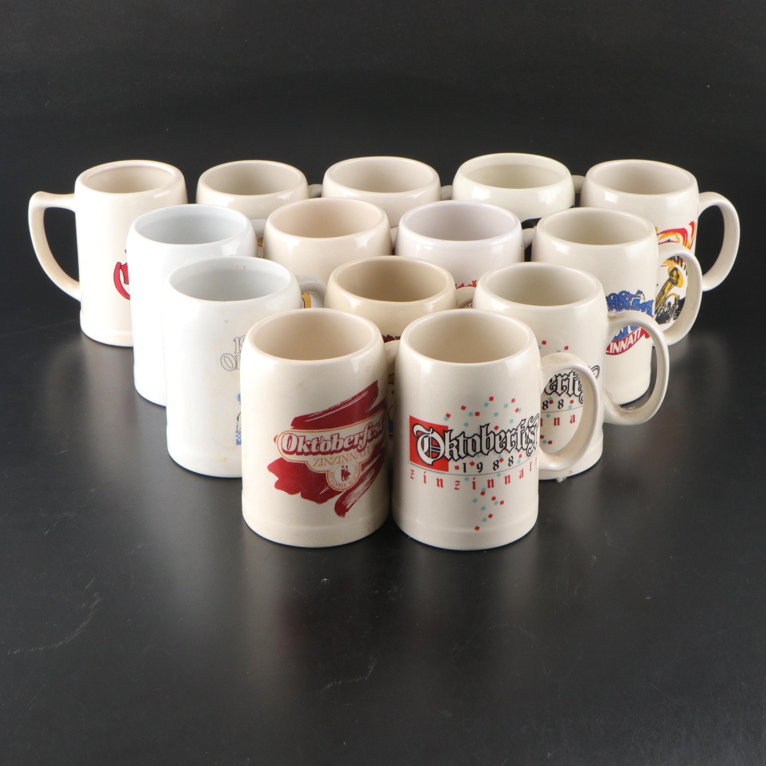 Mr. Mugs and Other Commemorative Octoberfest Ceramic Steins