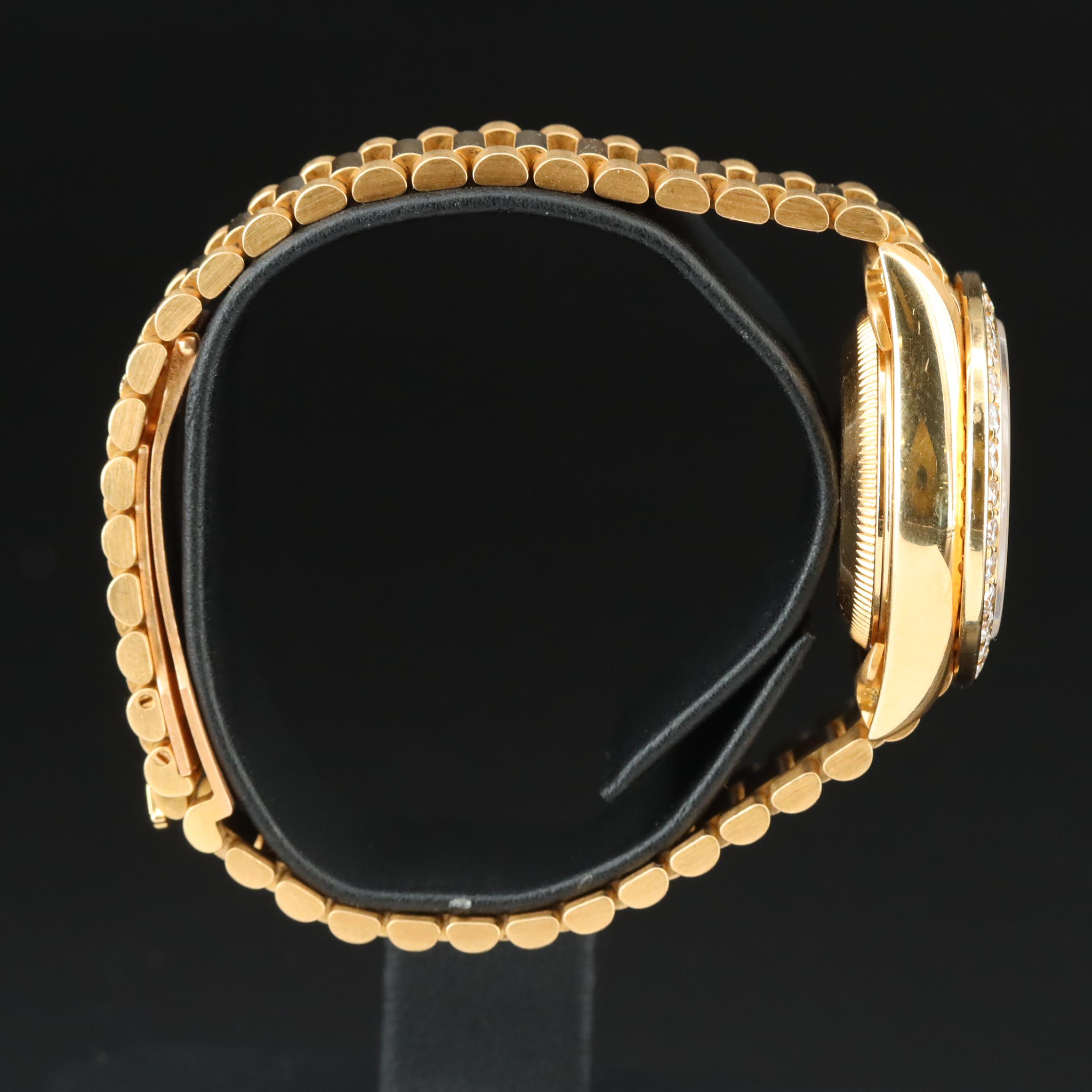 Rolex Datejust 69178 Custom 1.50 CTW Diamond Set Gold Watch