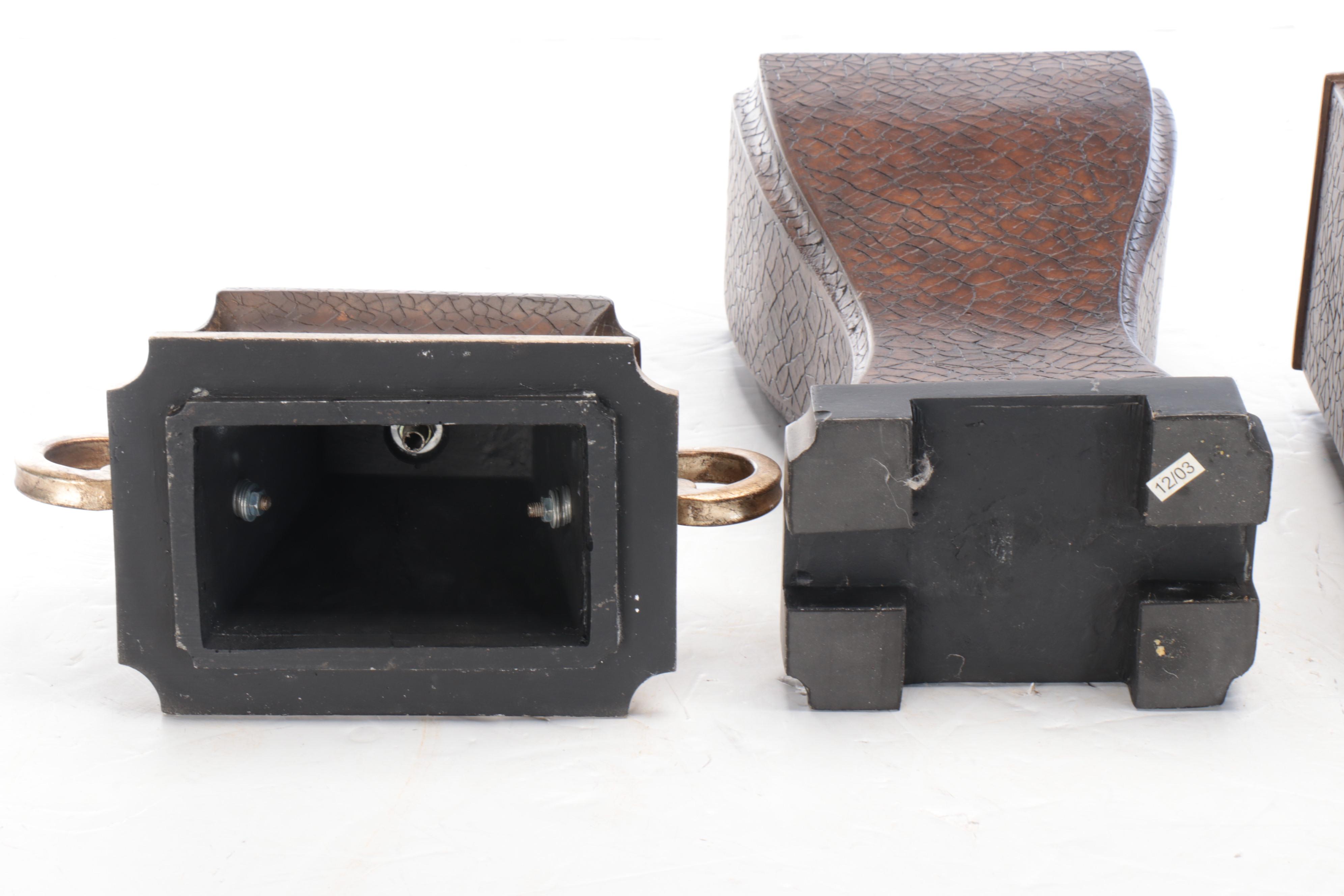 Pier 1 Imports Faux Book Wood Box with Metal Wall Hanging Box and More