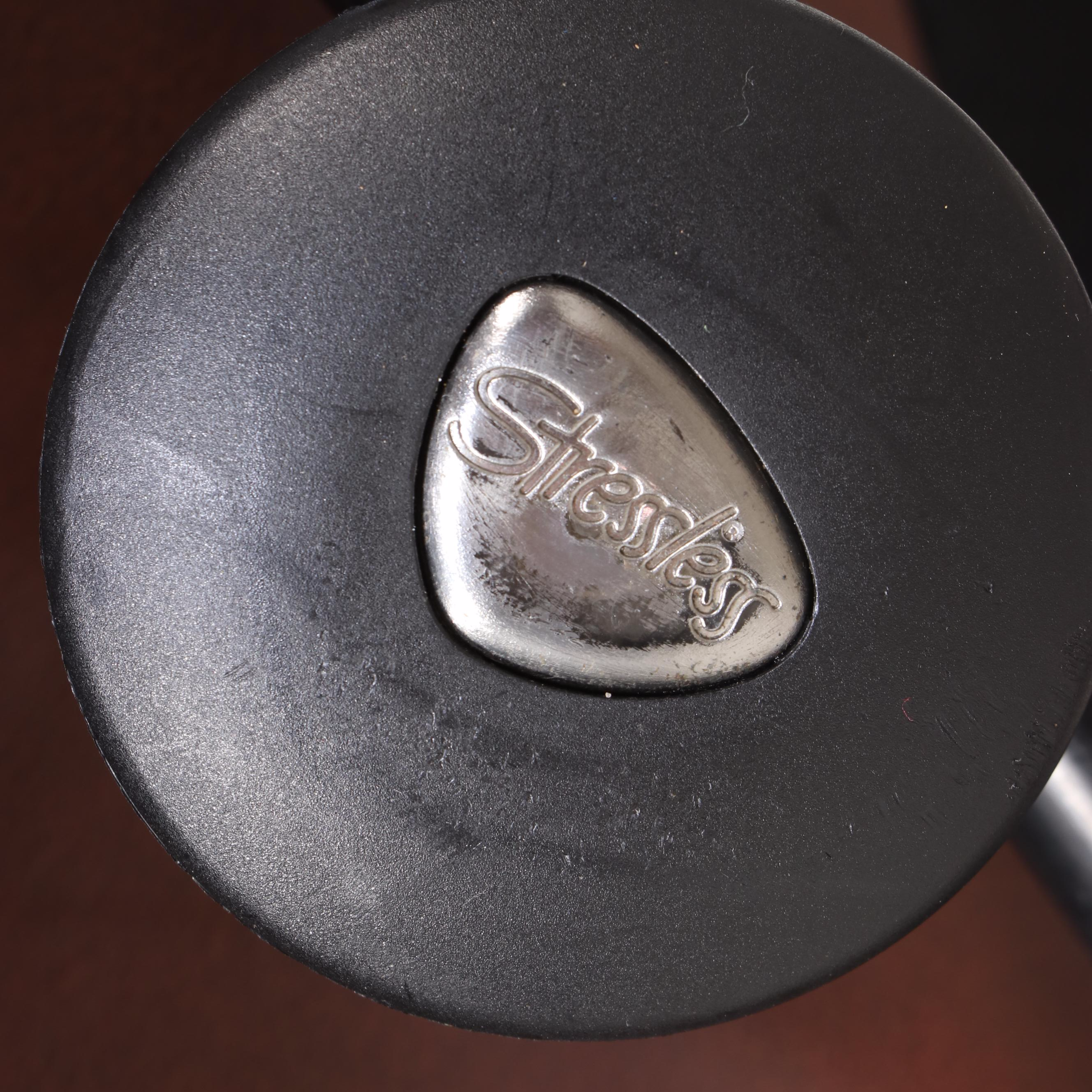 Stressless Leather Wing Recliner with Ottoman