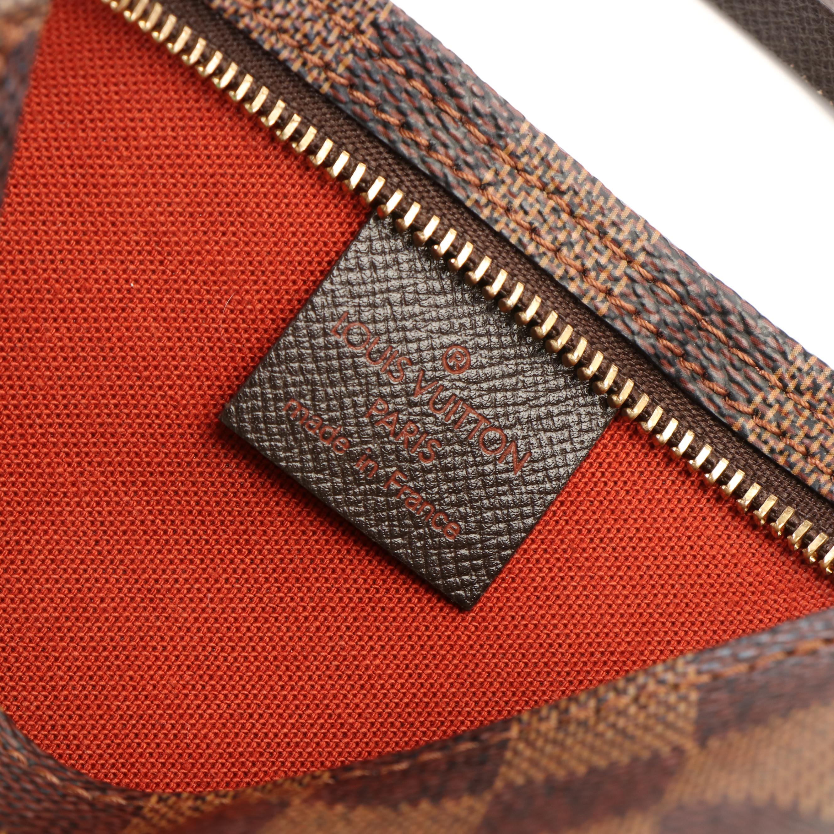 Louis Vuitton Trousse Accessories Pochette Bag in Damier Ebene Canvas