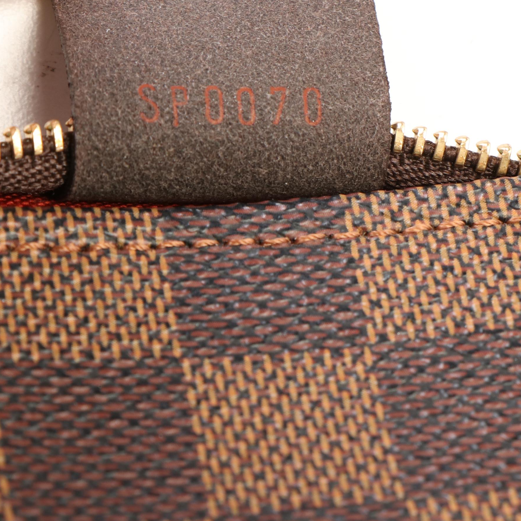 Louis Vuitton Trousse Accessories Pochette Bag in Damier Ebene Canvas