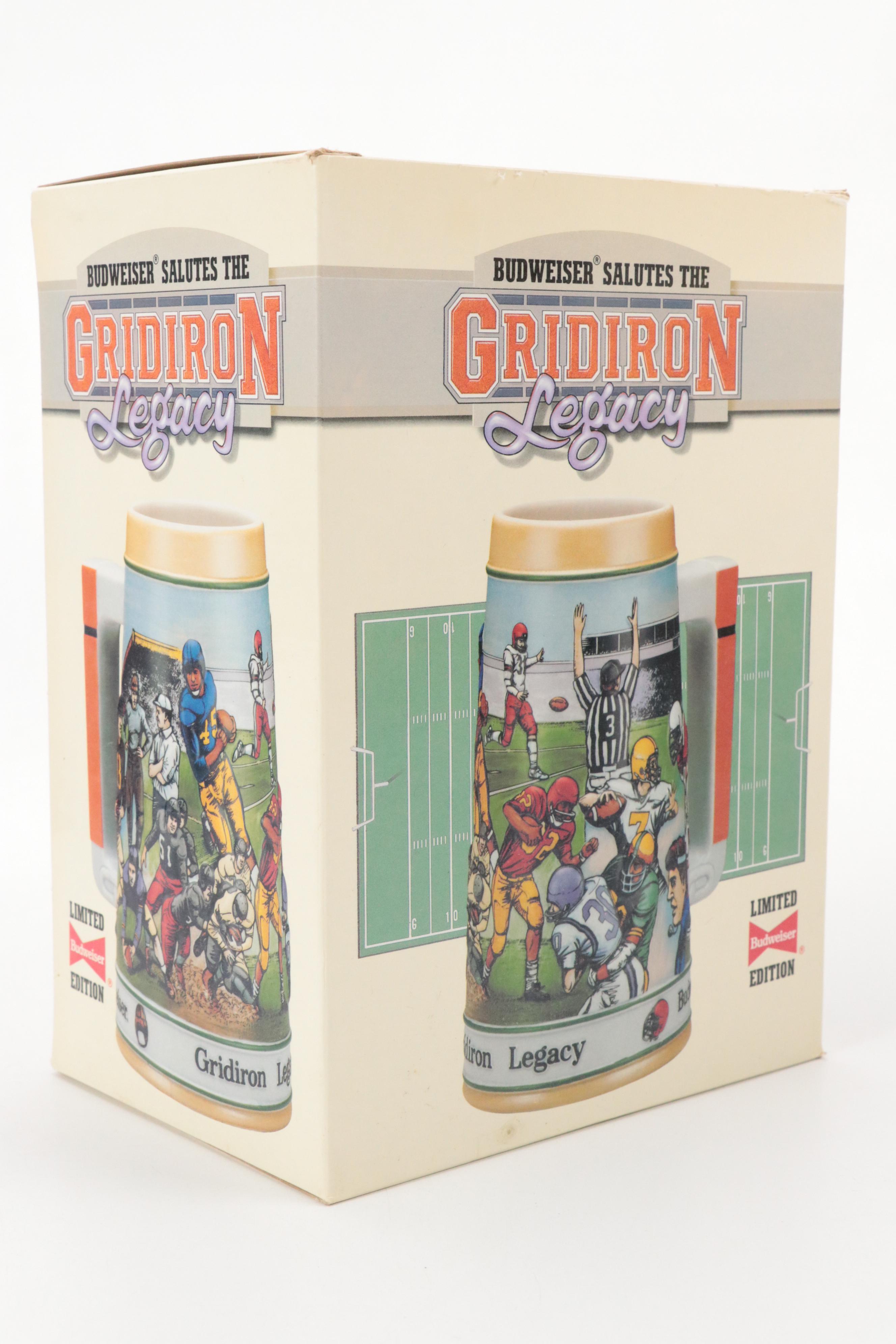 Budweiser Ceramic Beer Steins in Theme of Varied Sports