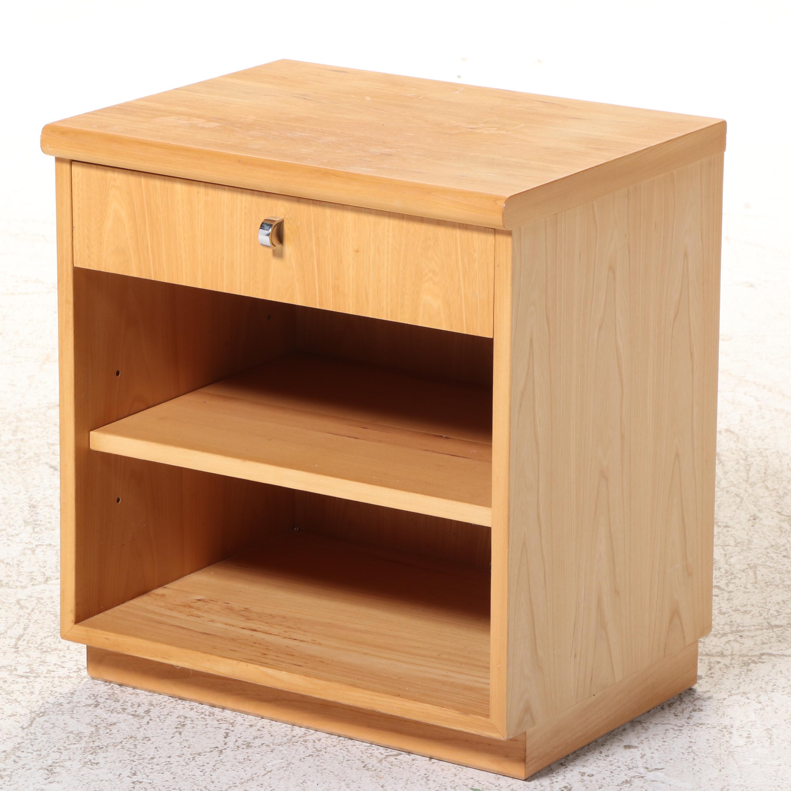 Jack Cartwright for Founders Pecan Three-Drawer Chest and Nightstand