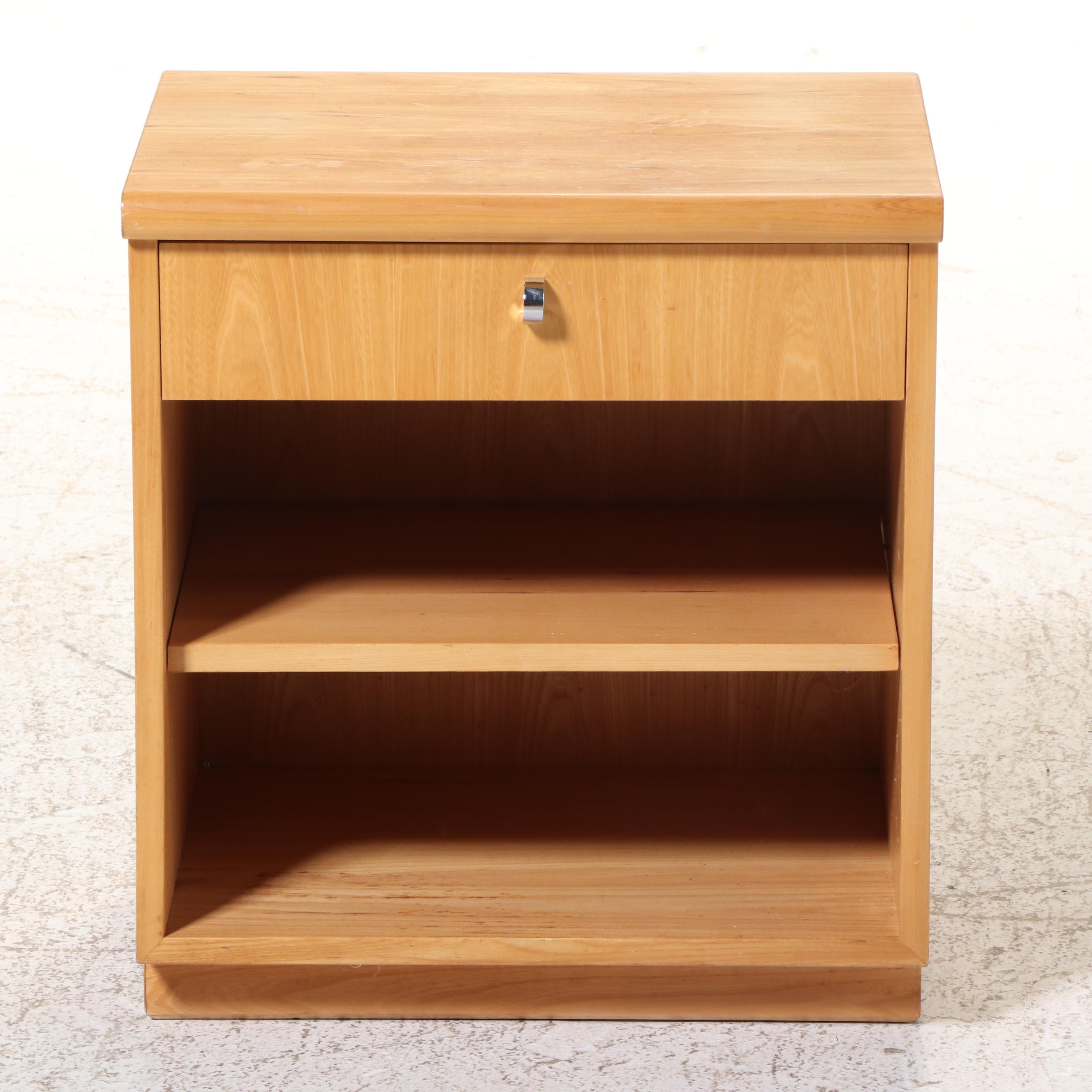 Jack Cartwright for Founders Pecan Three-Drawer Chest and Nightstand