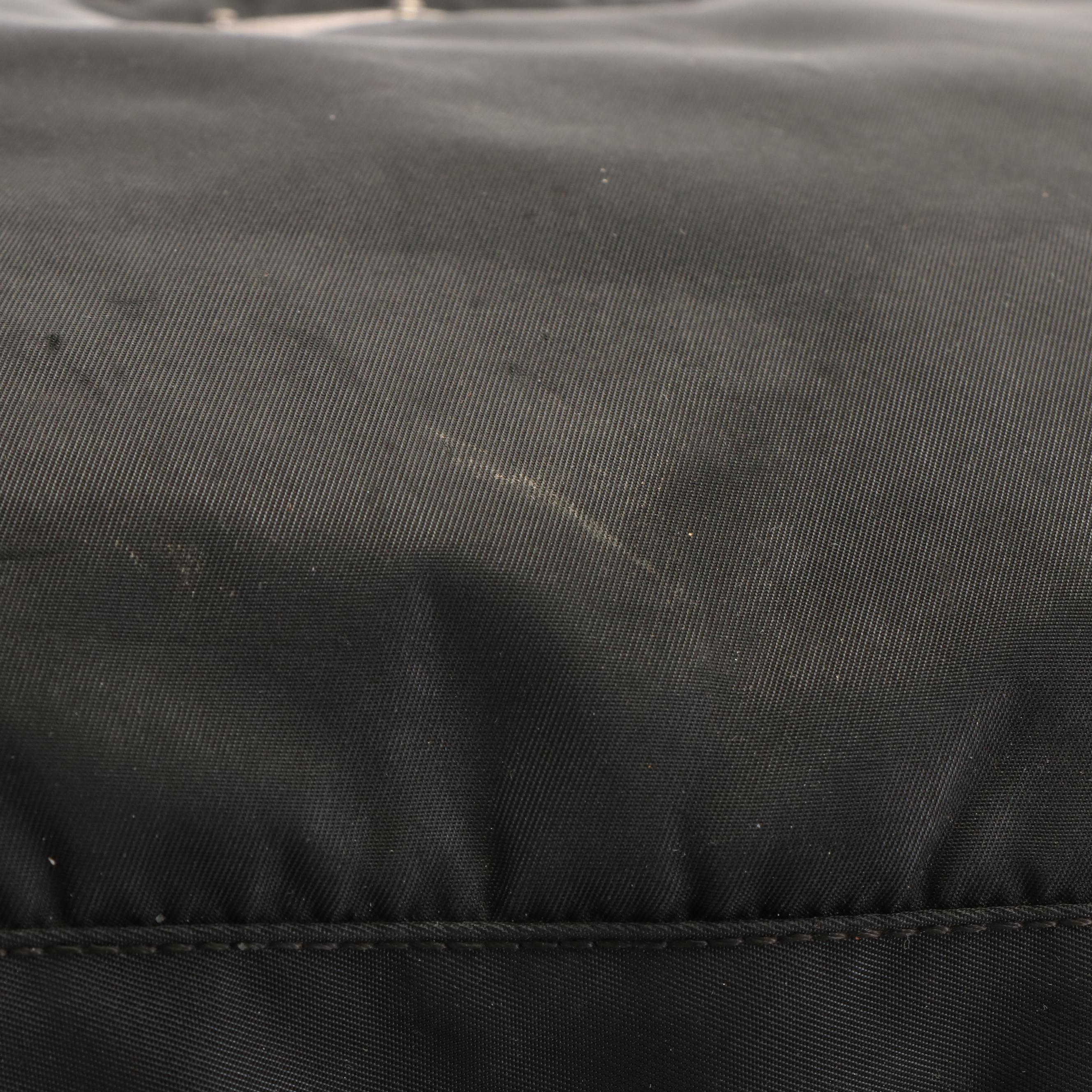 Prada Shoulder Bag in Nylon with Leather Trim