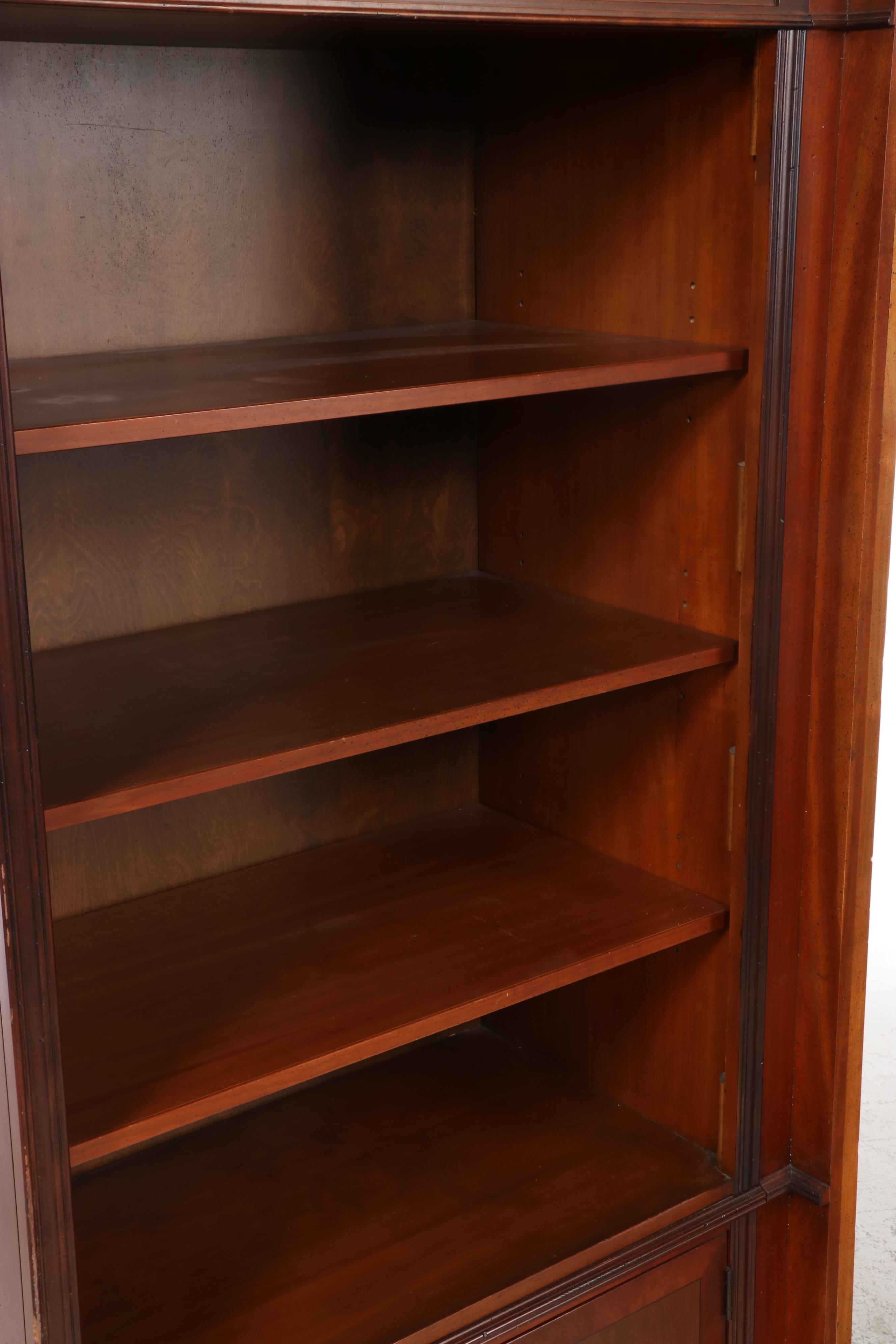 Hekman Furniture Mahogany Cabinet Bookcase and Media Cabinet