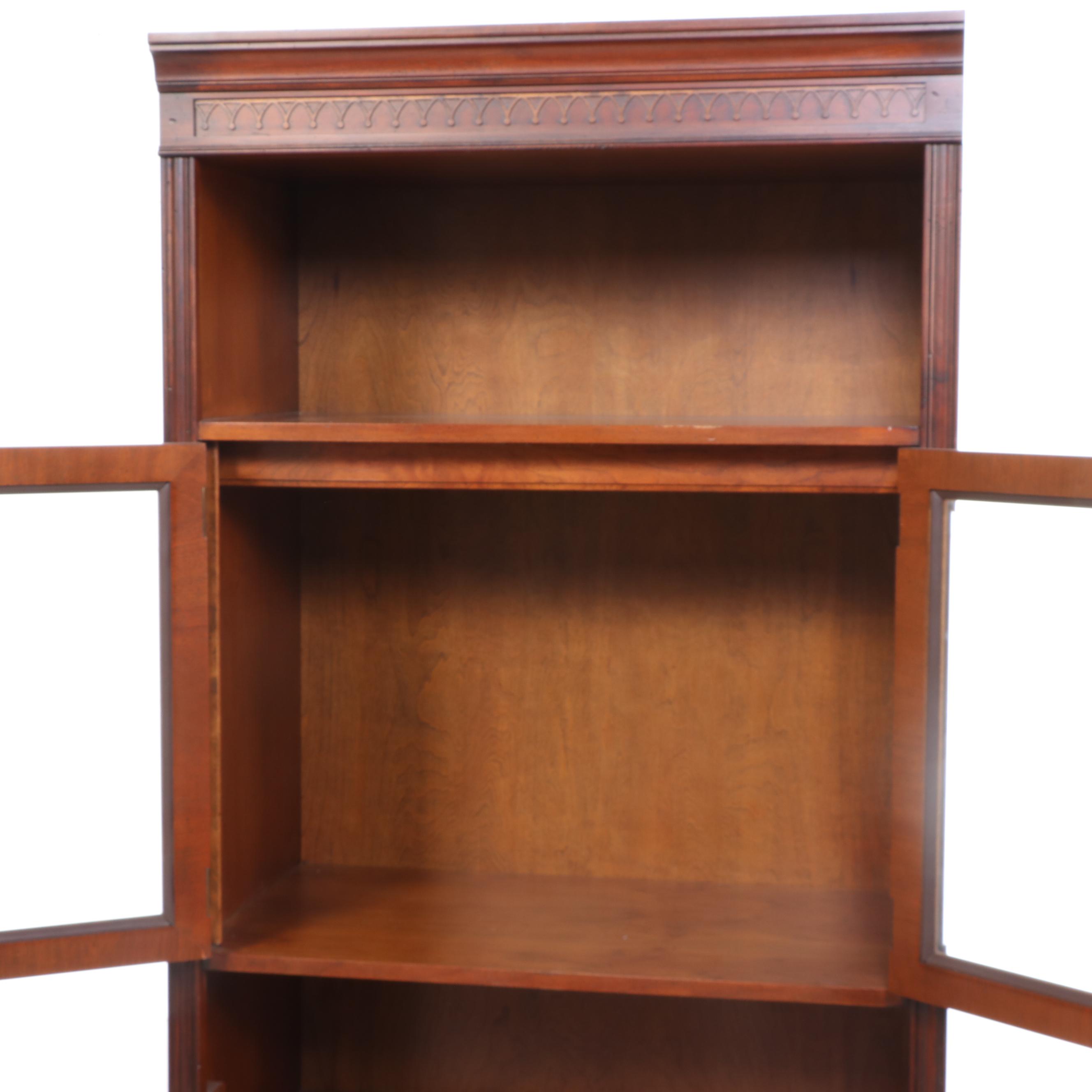 Hekman Furniture Mahogany Cabinet Bookcase and Media Cabinet