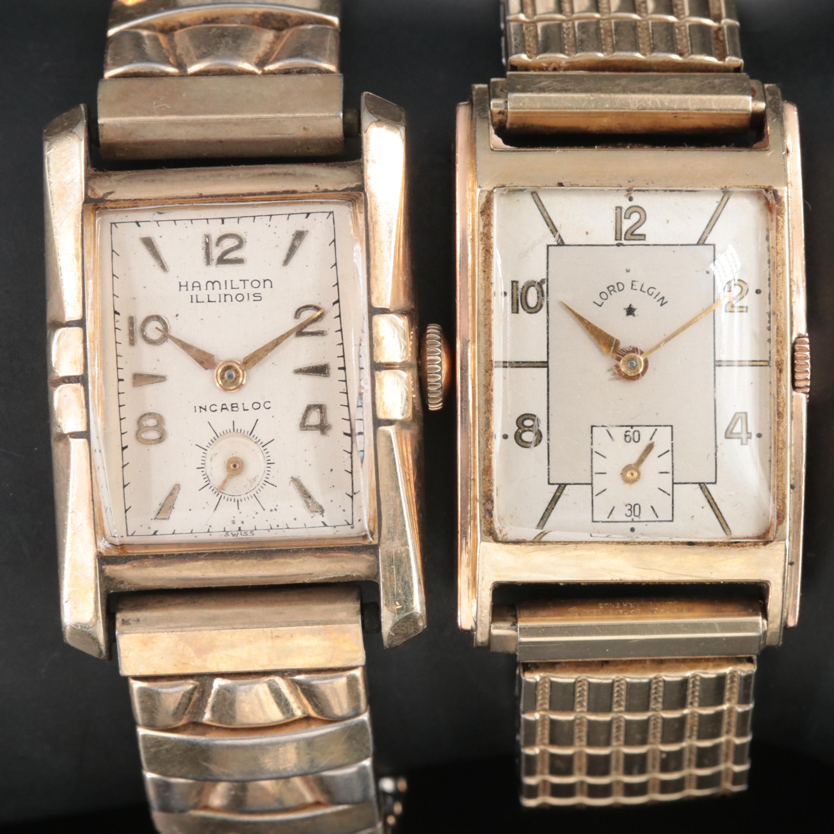 Vintage Lord Elgin & Hamilton Mechanical Watches