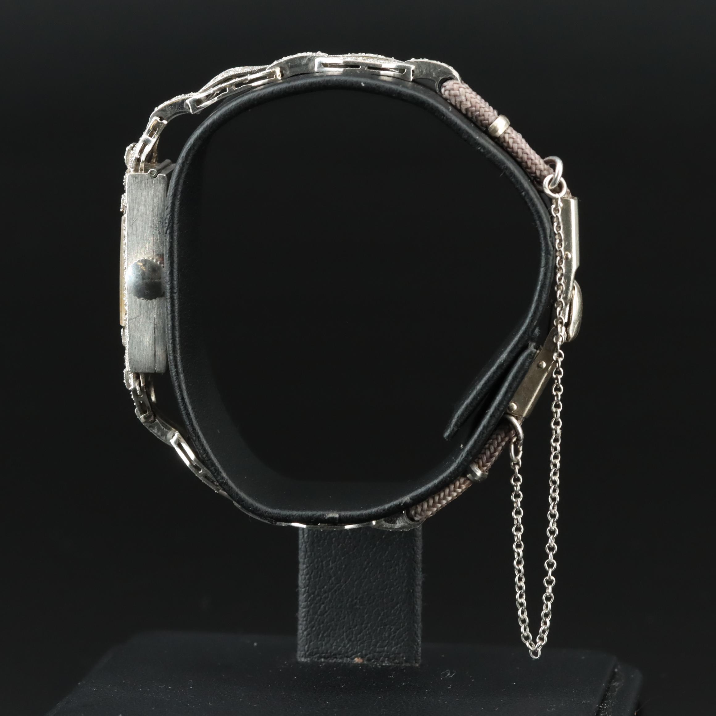 Chateau Cadillac Diamond Set Platinum and White Gold Watch