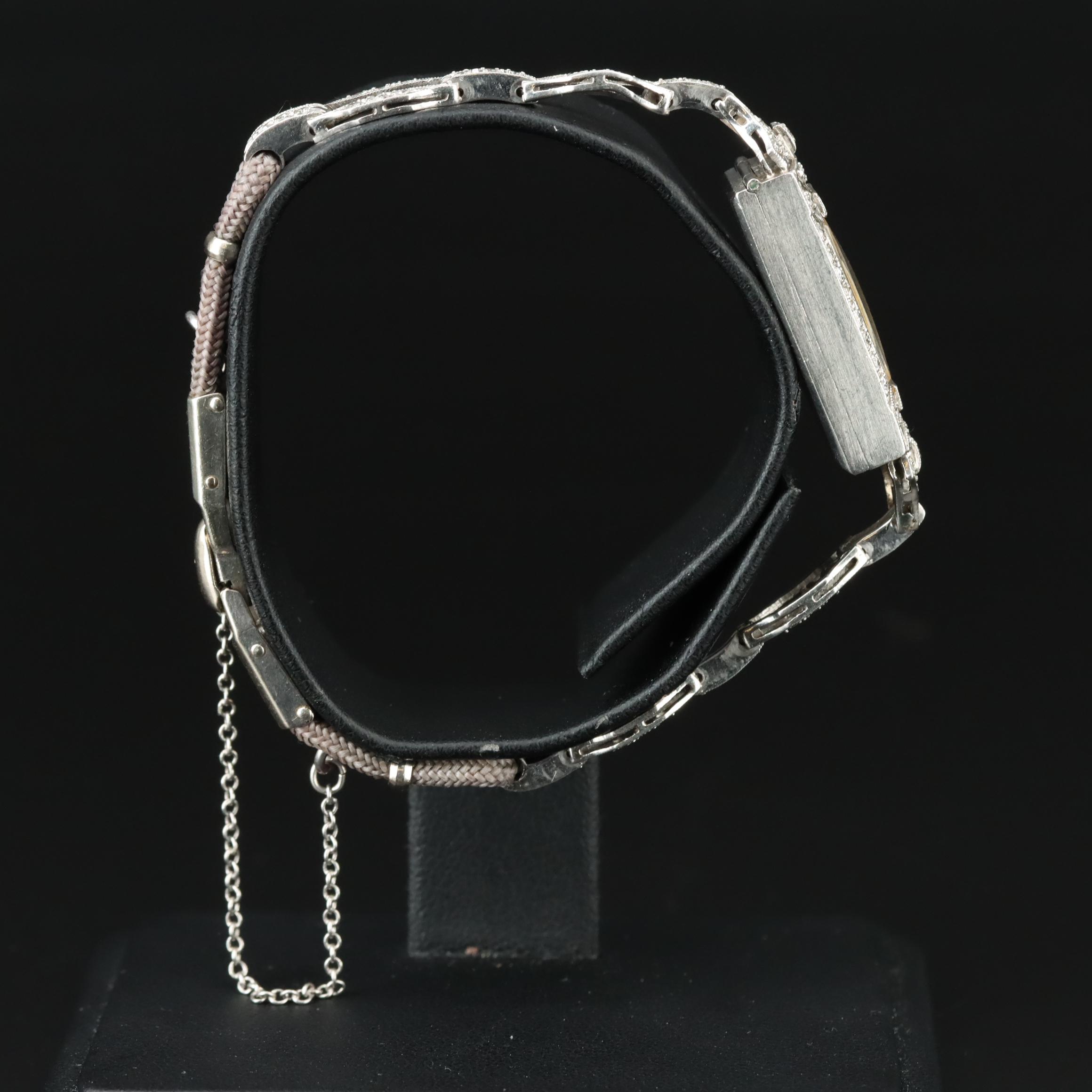 Chateau Cadillac Diamond Set Platinum and White Gold Watch