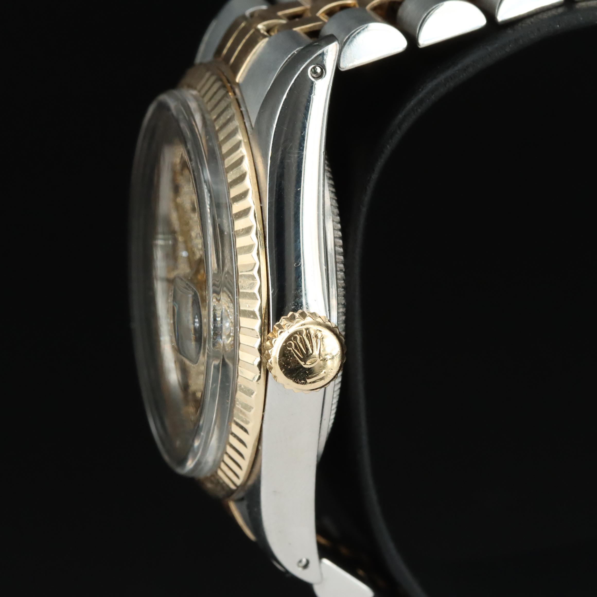 1983 Rolex Custom 1.80 CTW Diamond Dial Datejust Watch