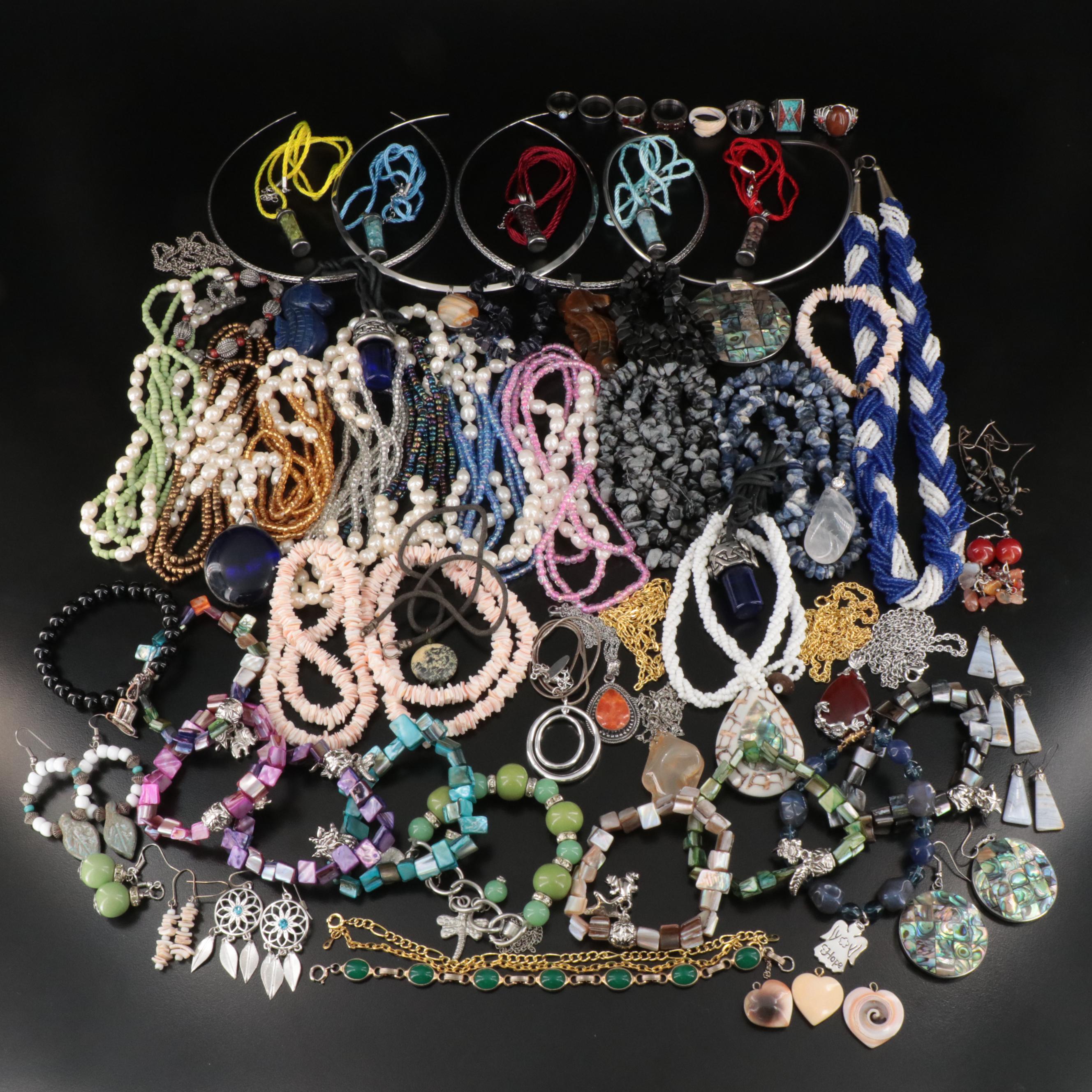 Tiger's Eye, Lapis Lazuli and Abalone Featured in Jewelry Collection