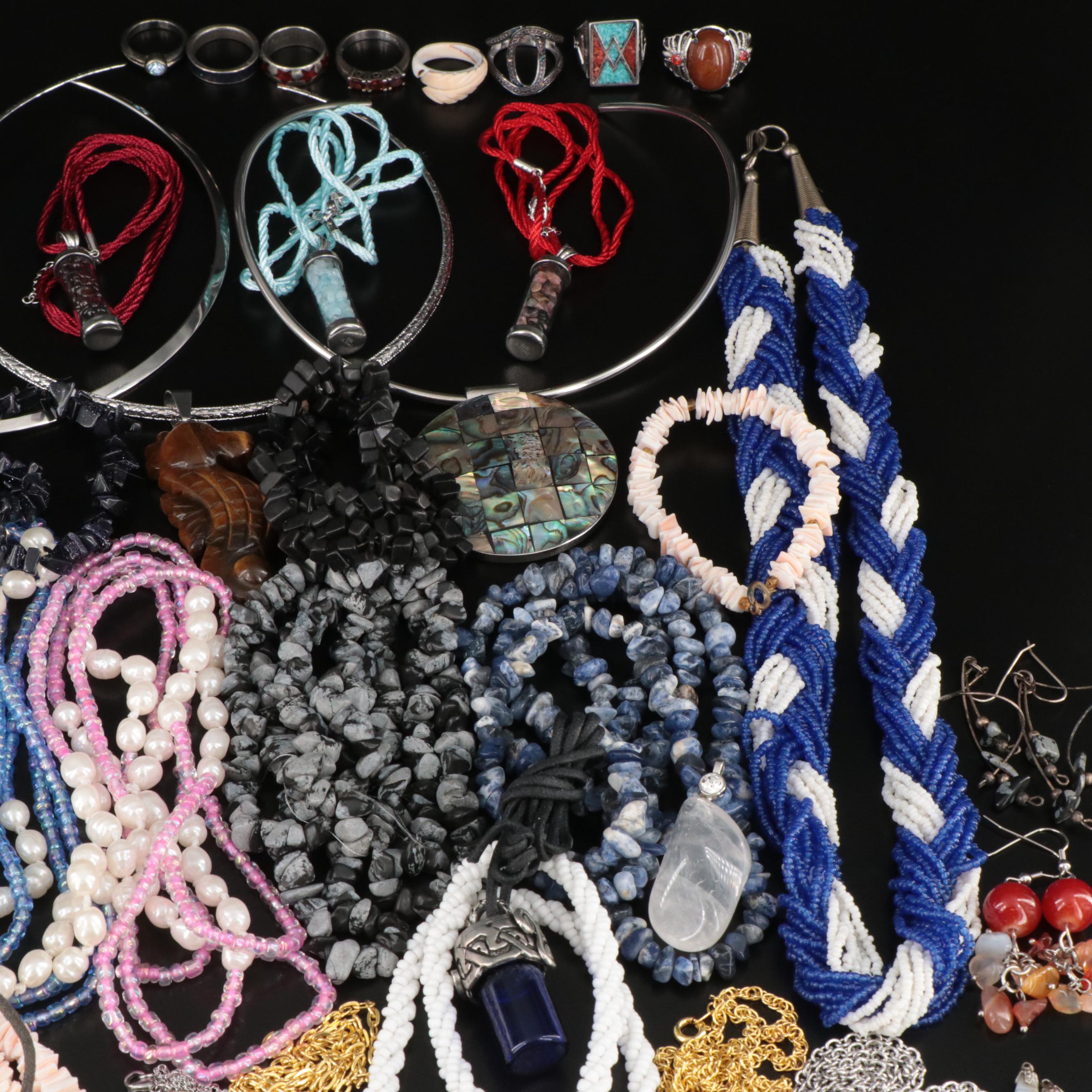 Tiger's Eye, Lapis Lazuli and Abalone Featured in Jewelry Collection