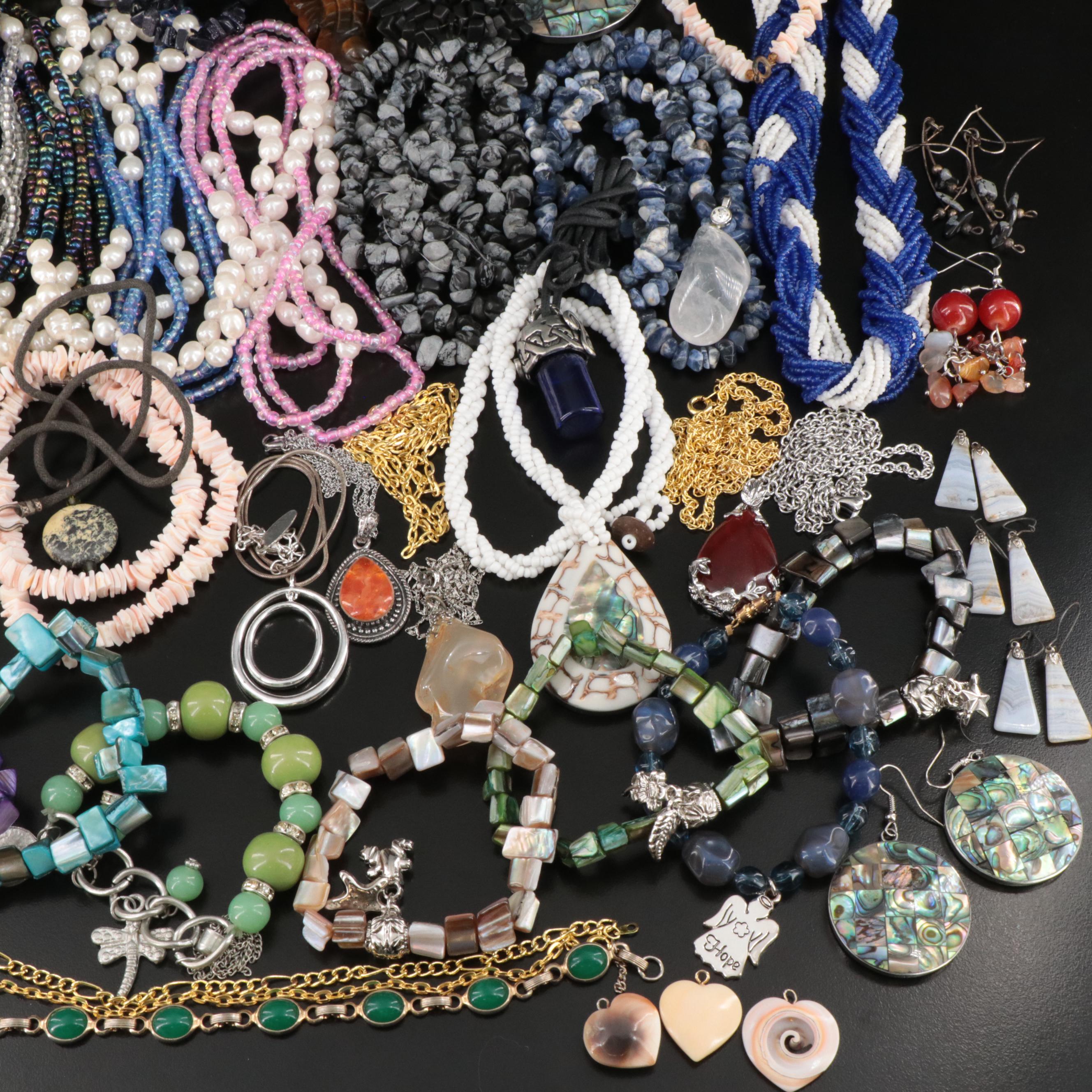 Tiger's Eye, Lapis Lazuli and Abalone Featured in Jewelry Collection