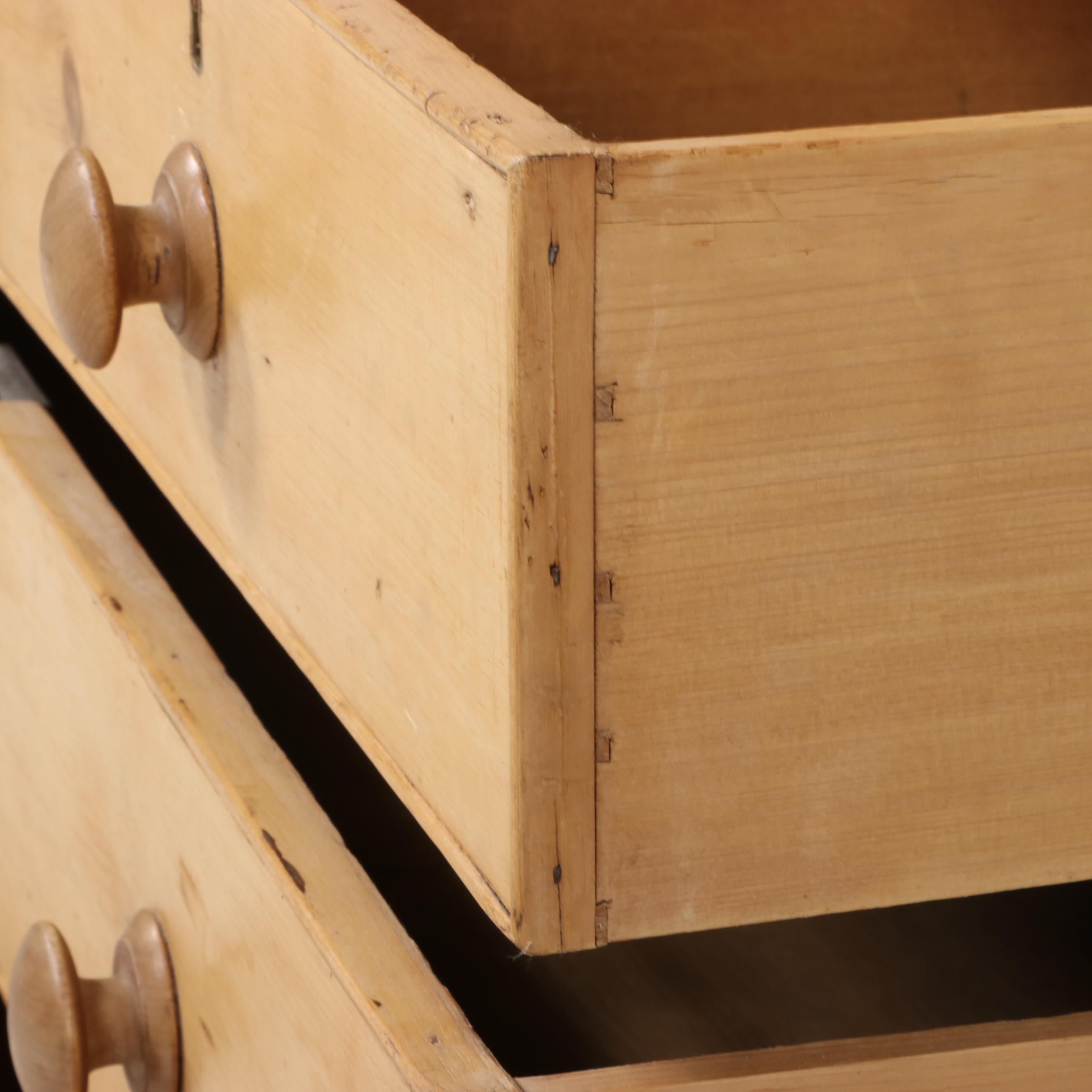 Victorian Pine Linen Press, Late 19th Century