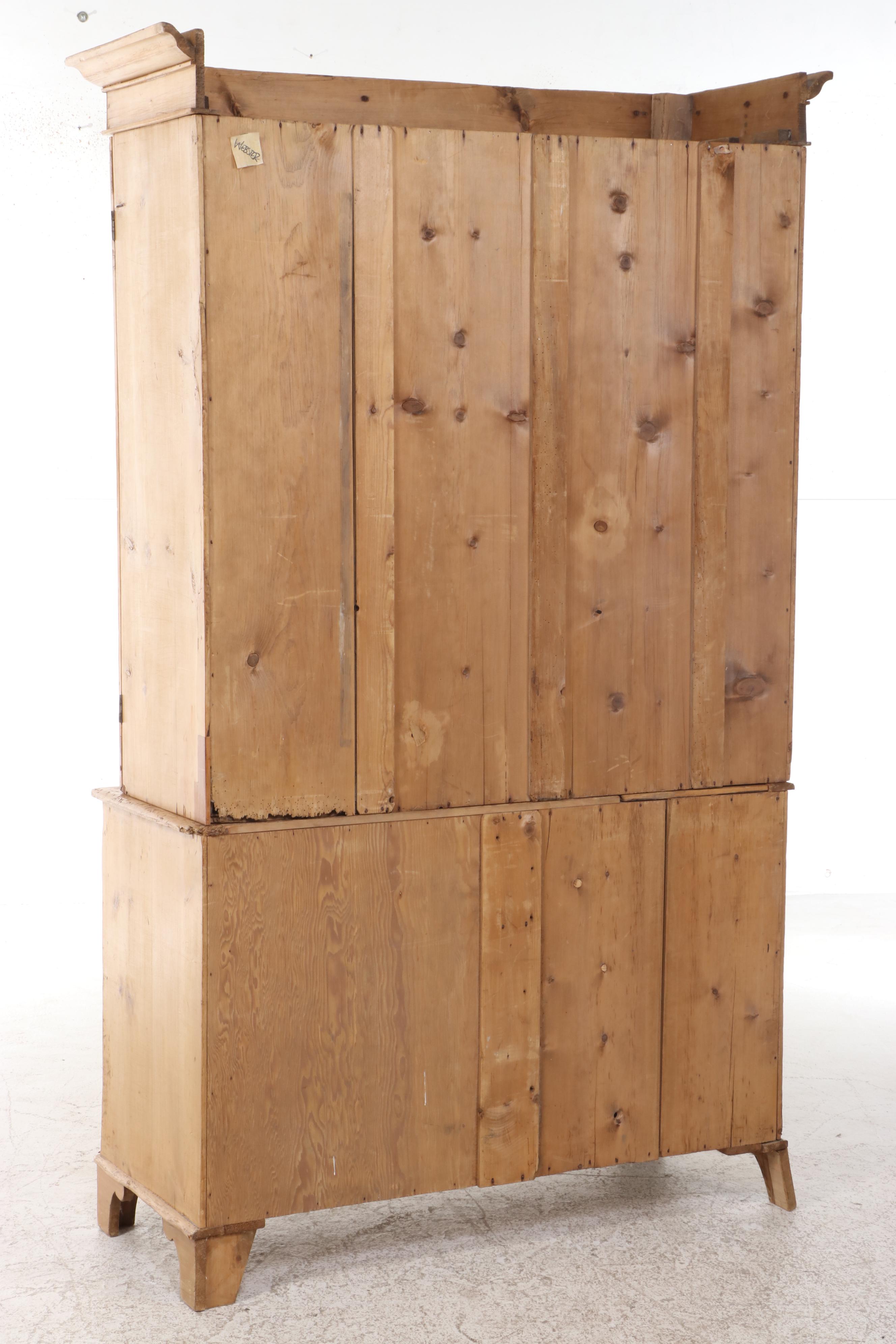 Victorian Pine Linen Press, Late 19th Century