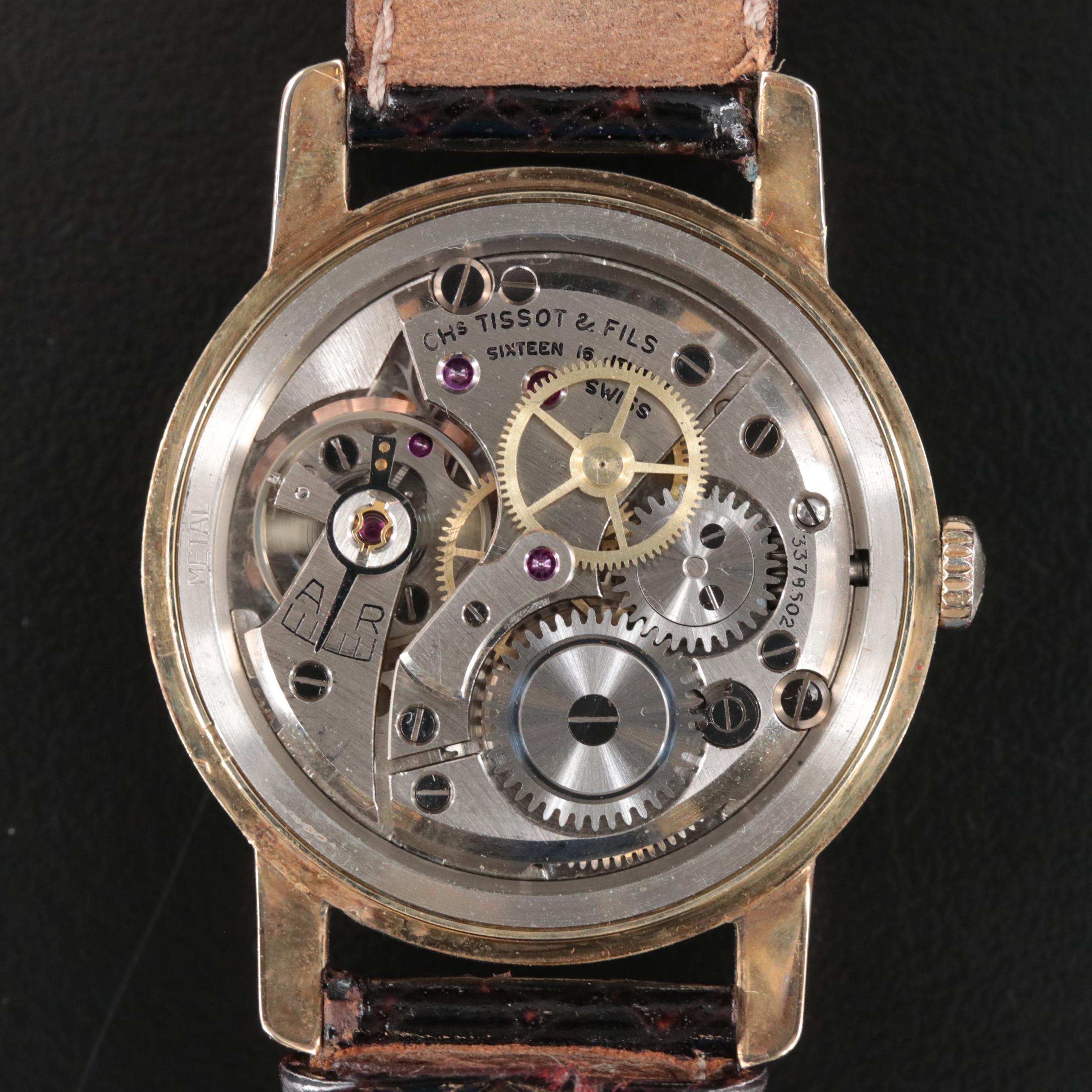 Vintage Tissot 14K Gold Mechanical Watch