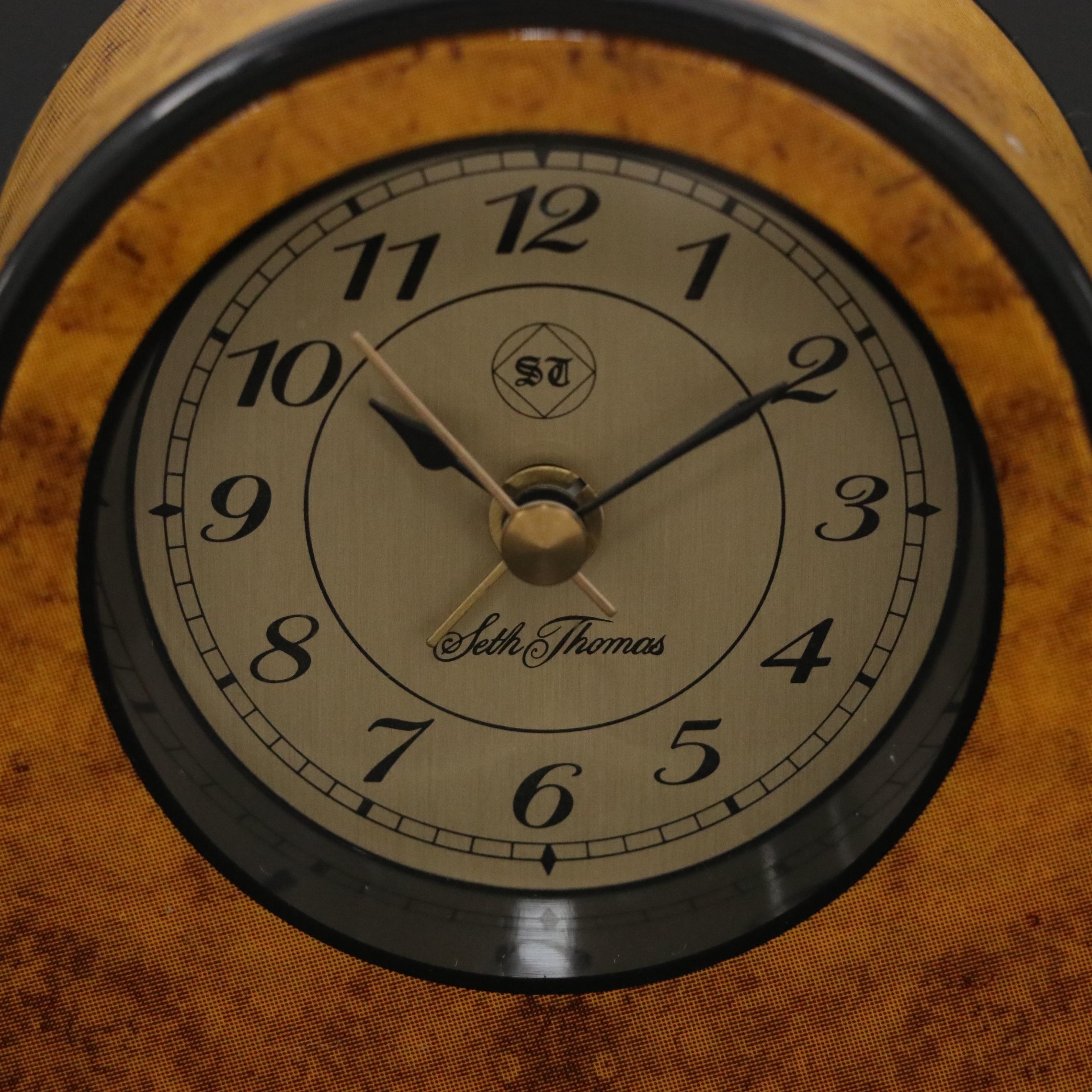 Seth Thomas with Waterford Crystal Clocks and Golf Club Paperweight