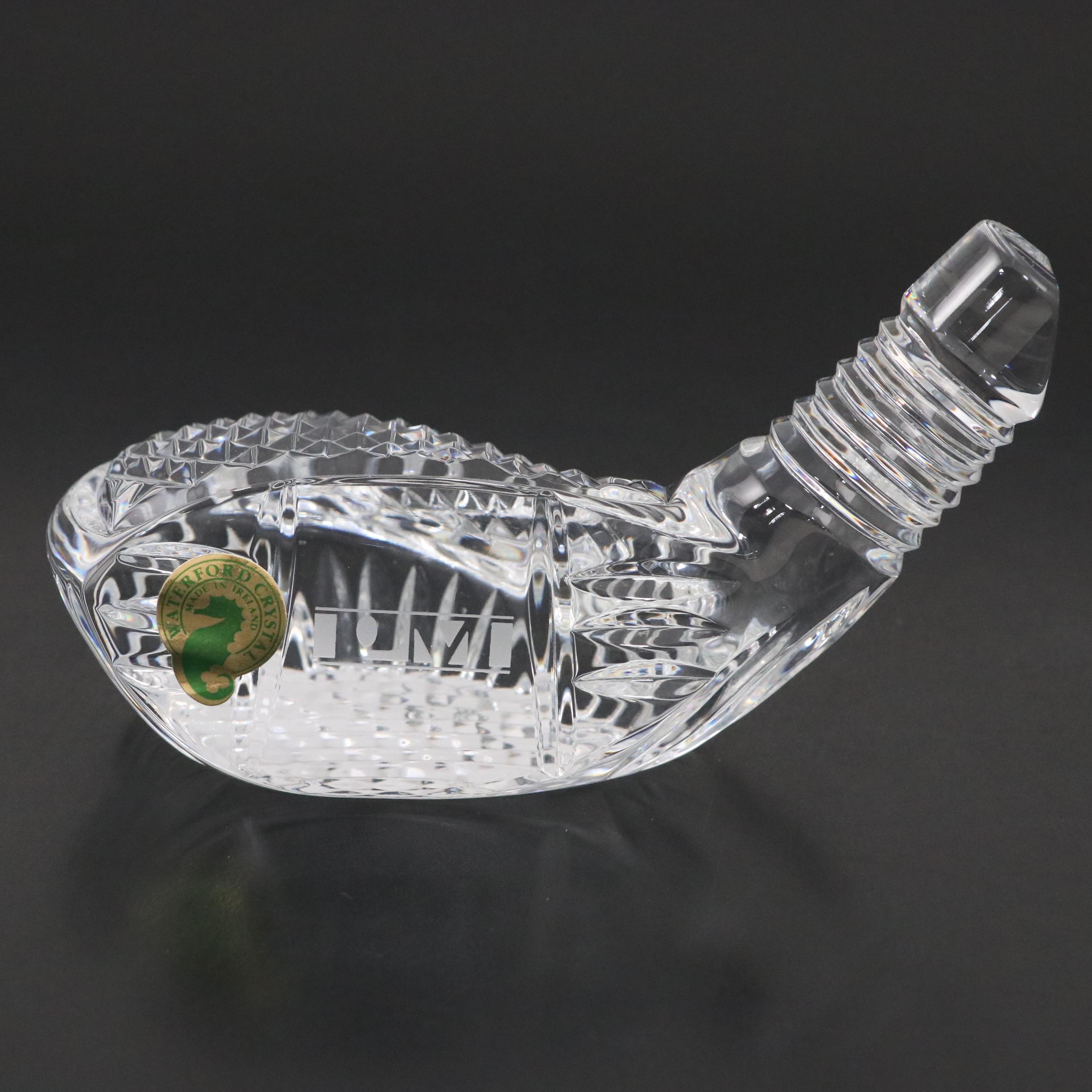 Seth Thomas with Waterford Crystal Clocks and Golf Club Paperweight