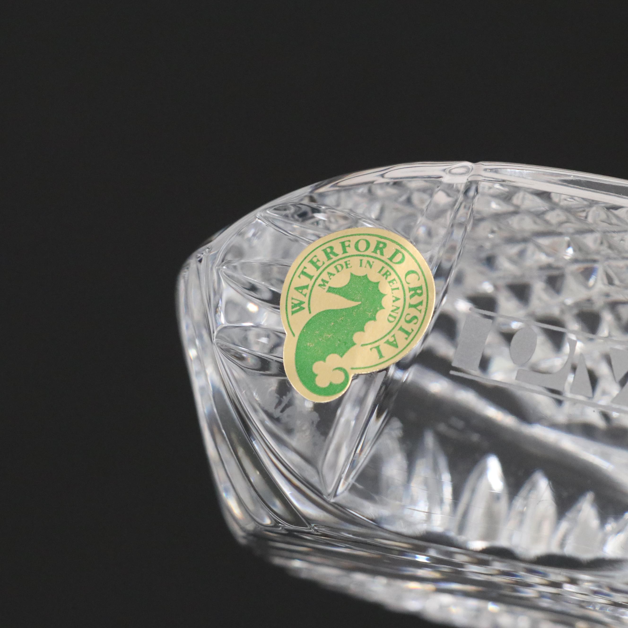 Seth Thomas with Waterford Crystal Clocks and Golf Club Paperweight