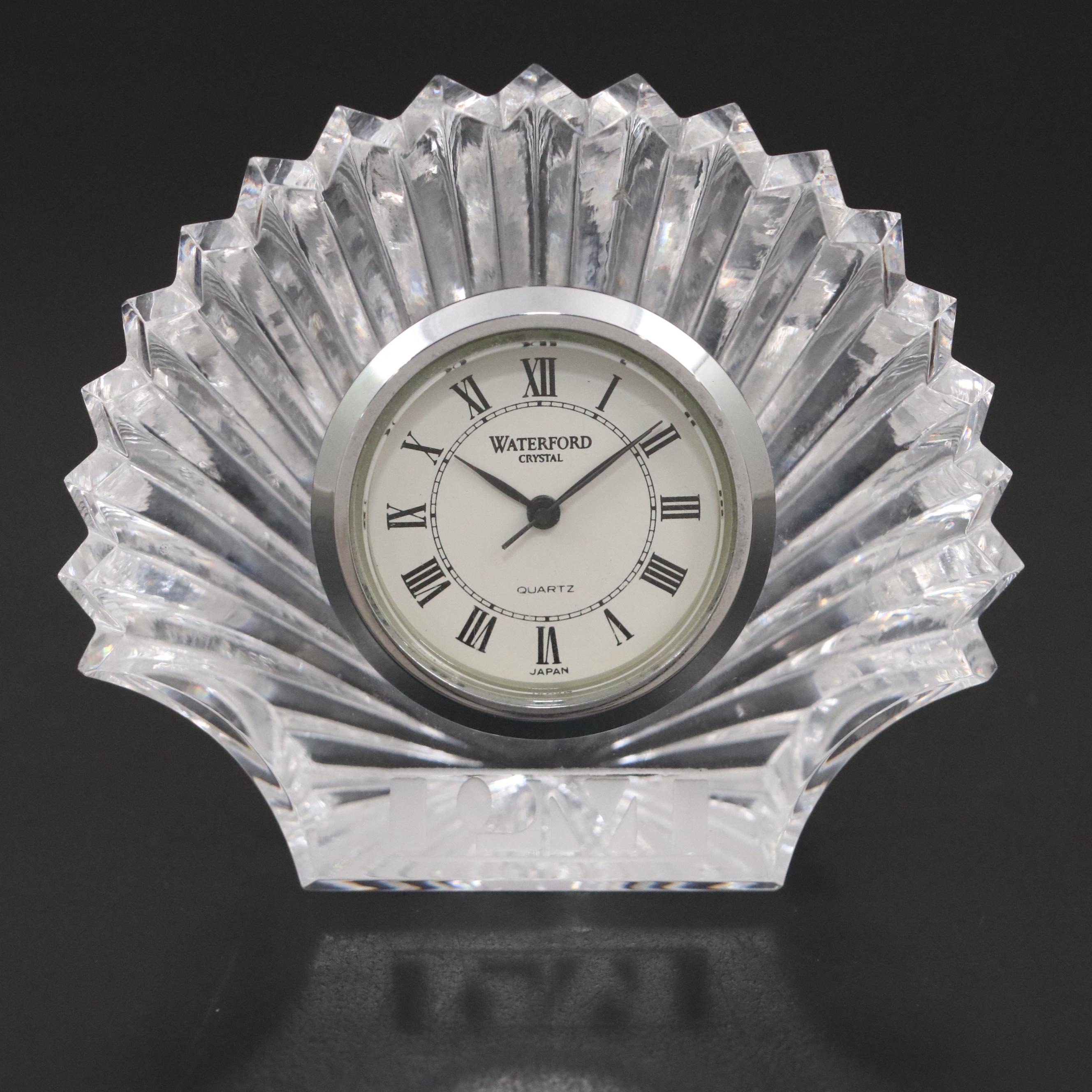 Seth Thomas with Waterford Crystal Clocks and Golf Club Paperweight