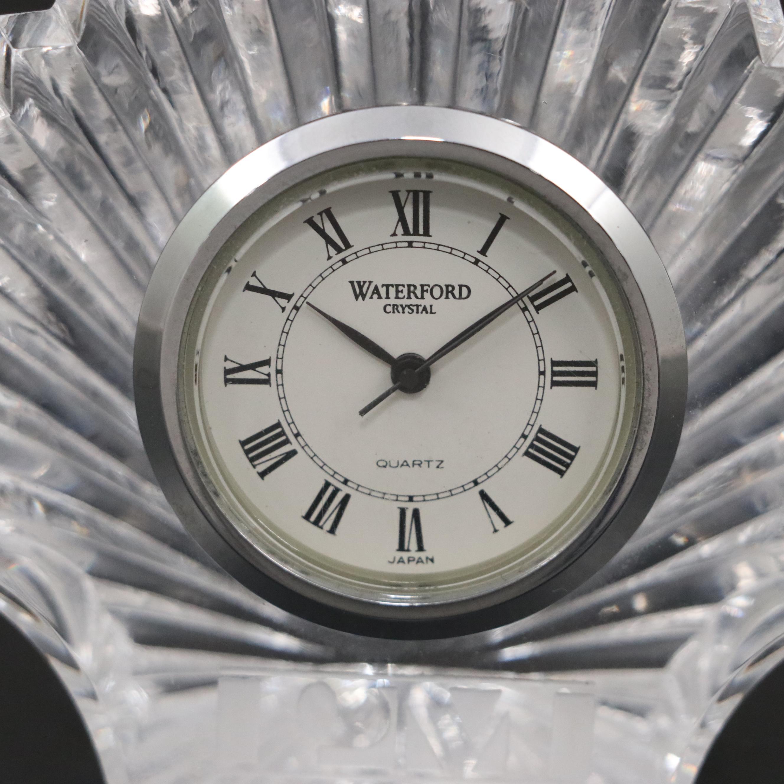 Seth Thomas with Waterford Crystal Clocks and Golf Club Paperweight