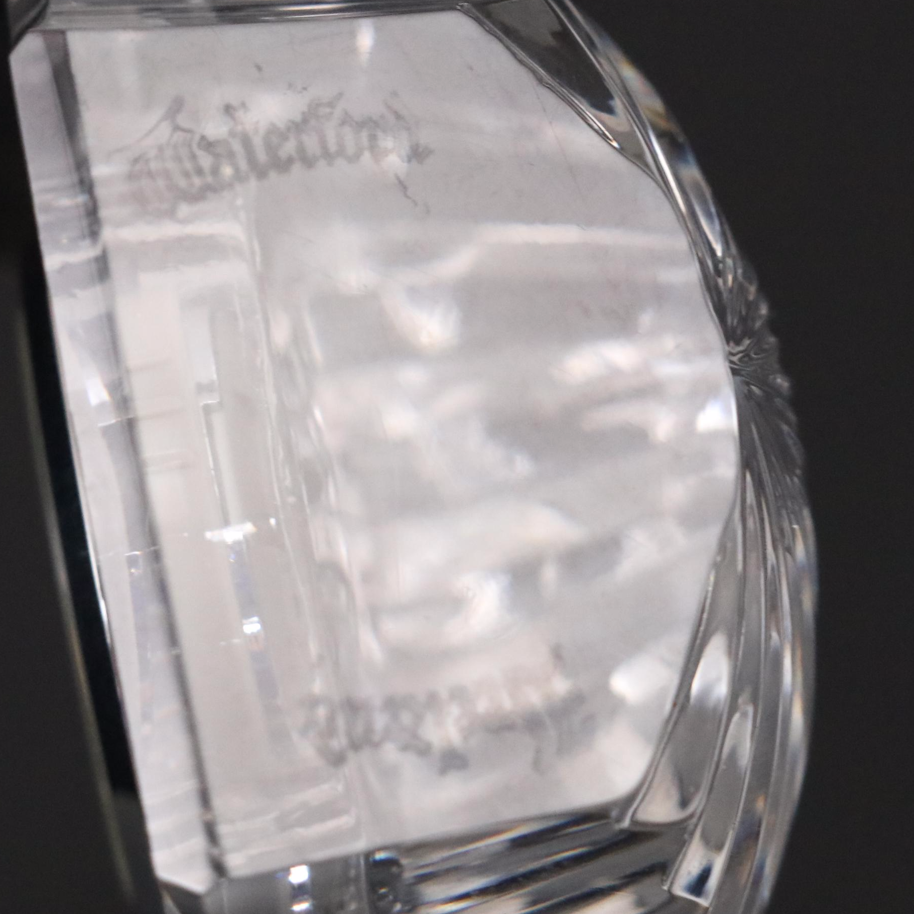 Seth Thomas with Waterford Crystal Clocks and Golf Club Paperweight