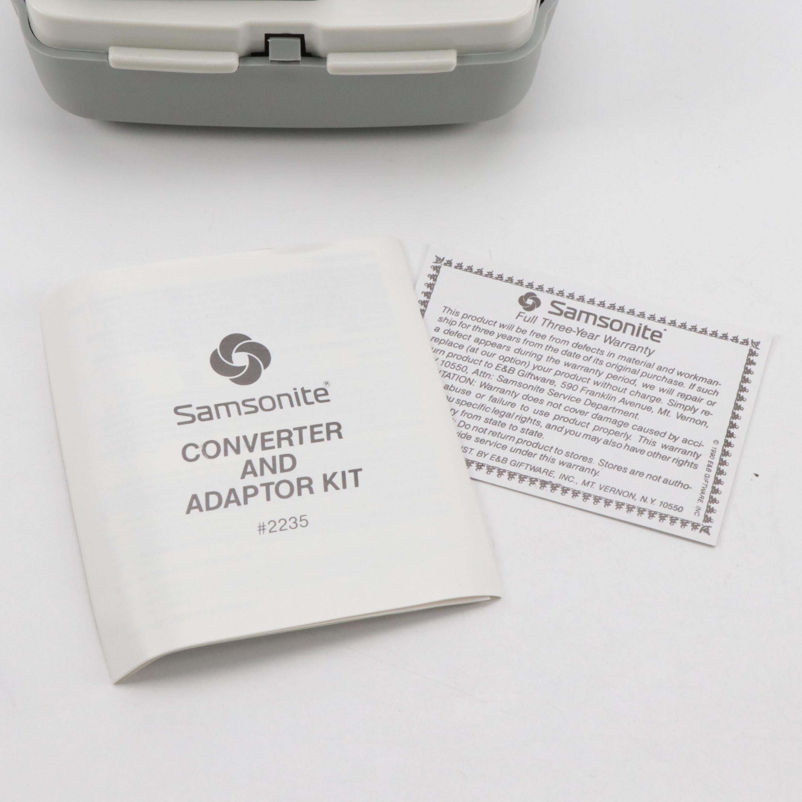 Samsonite Worldwide Converter and Adaptor Kit, 1990