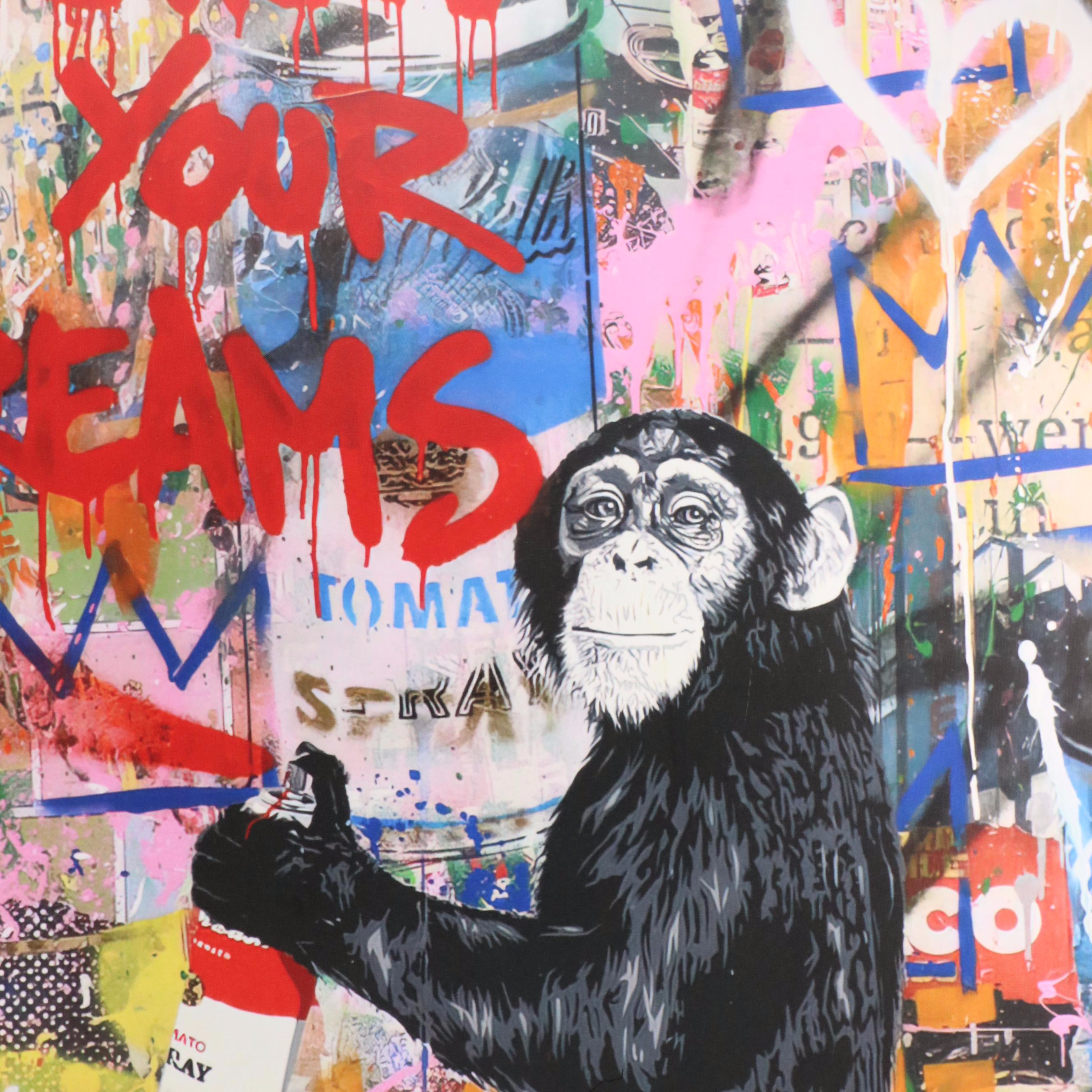 Giclée After Mr. Brainwash "Follow Your Dreams"