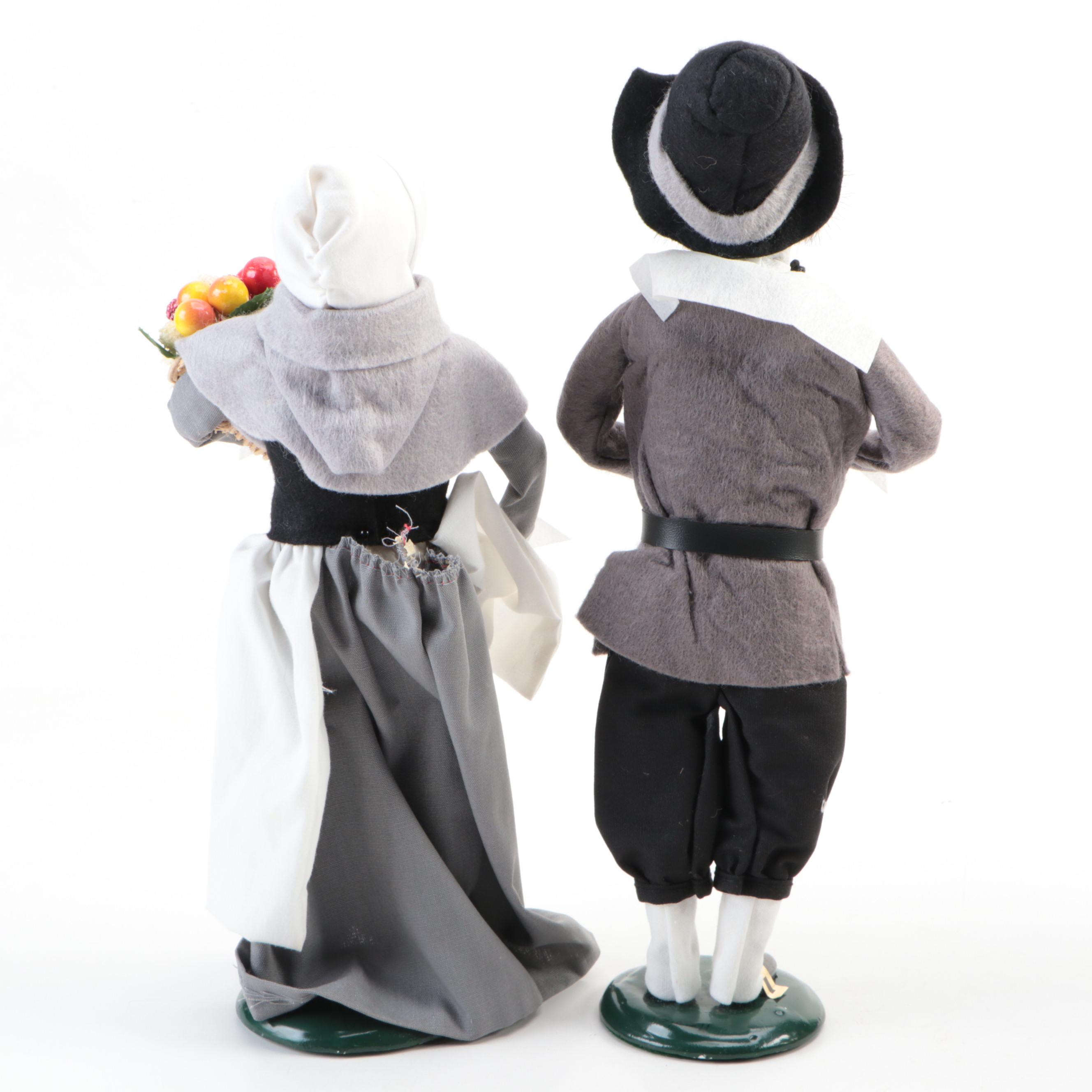 Byers' Choice Thanksgiving-Themed "The Carolers" Figurines, 1990s and 2000s